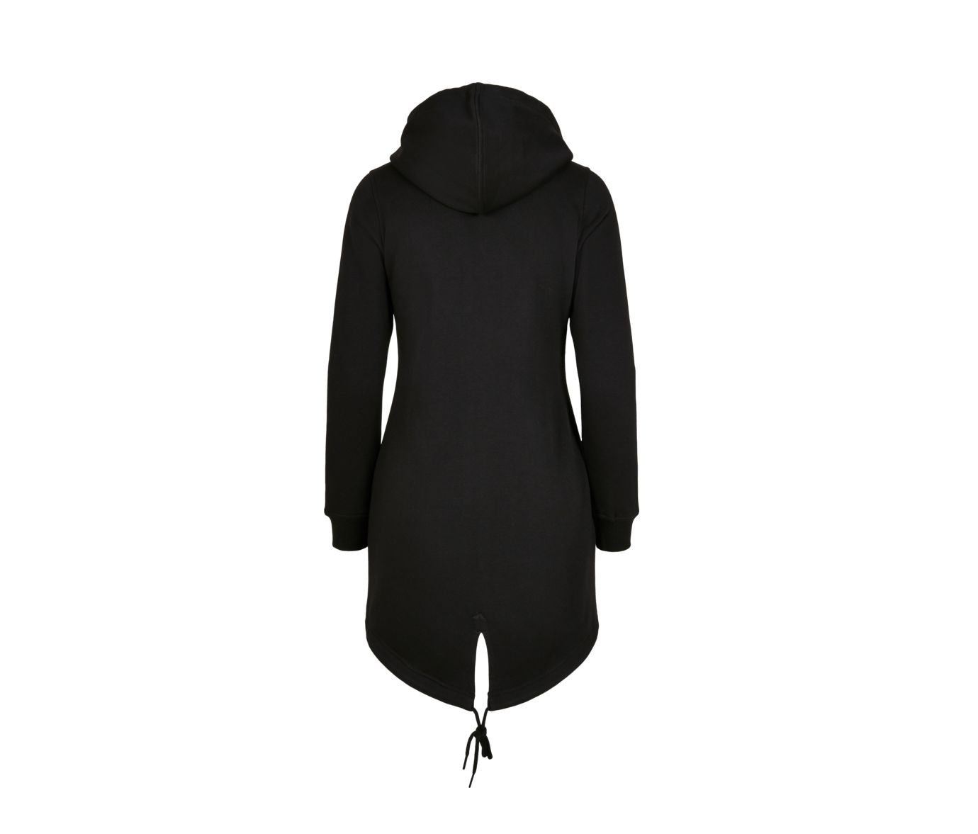 Long Sweat Zippé à Capuche - Black