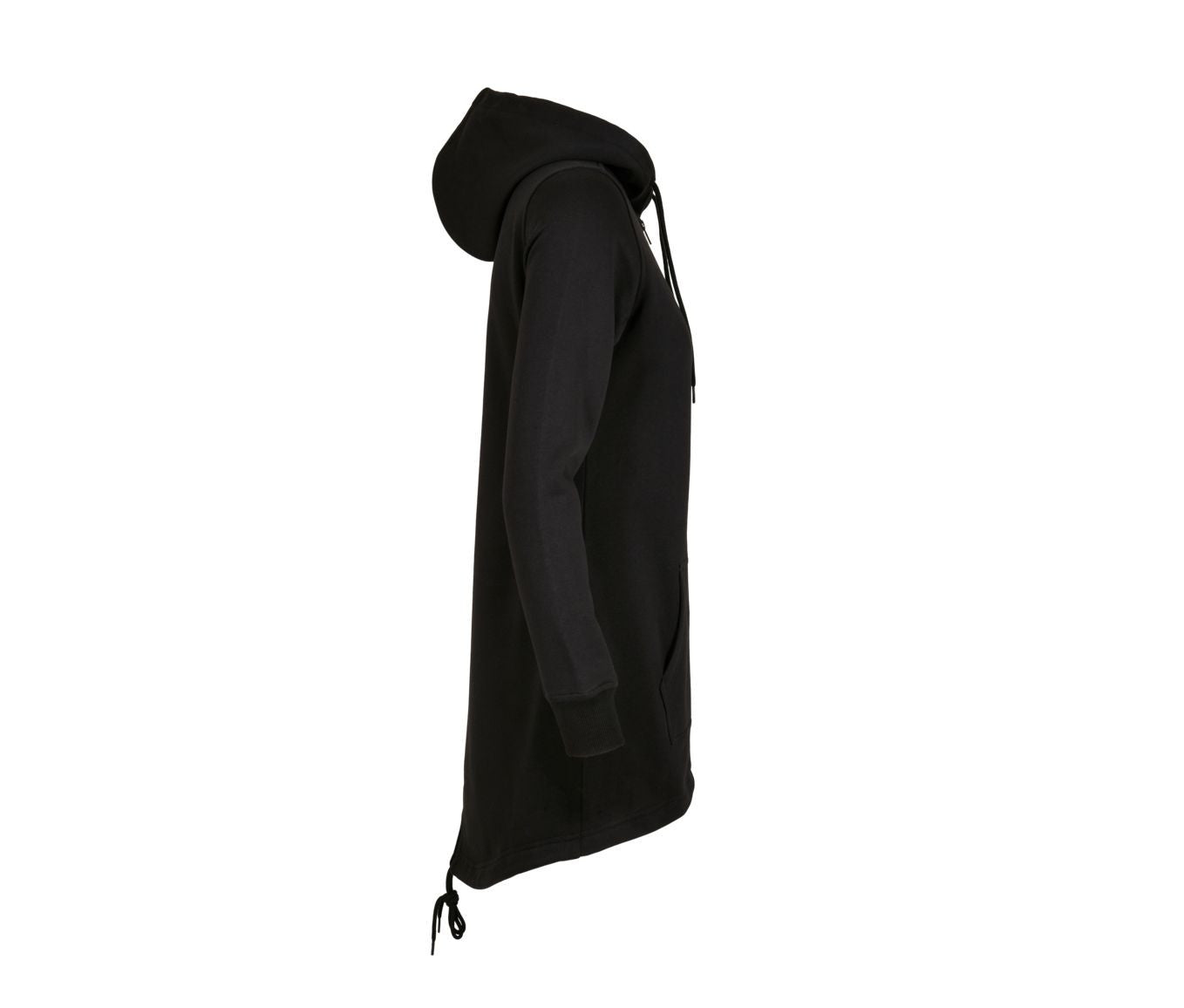 Long Sweat Zippé à Capuche - Black