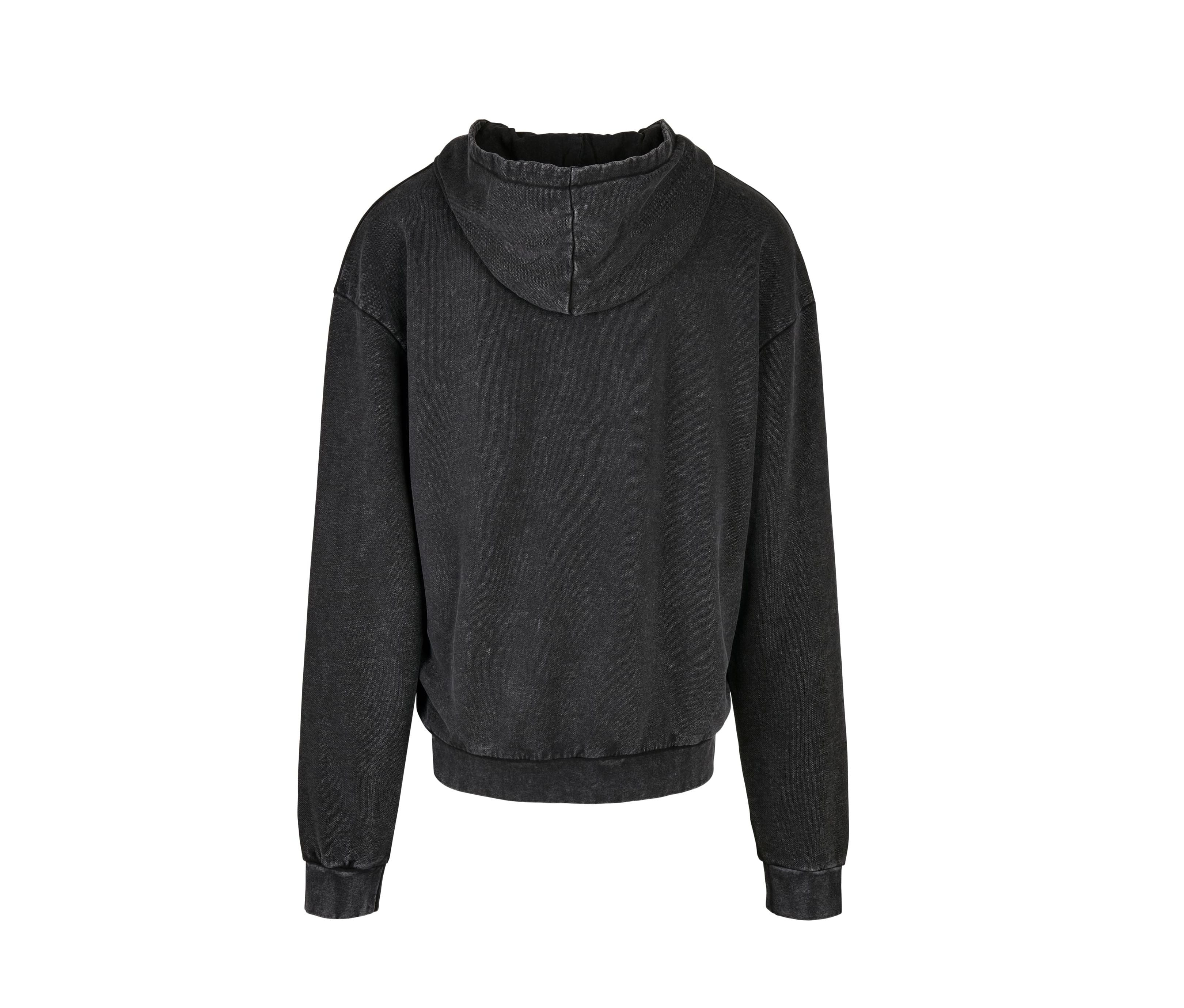 Sweat Capuche Décoloré - Black