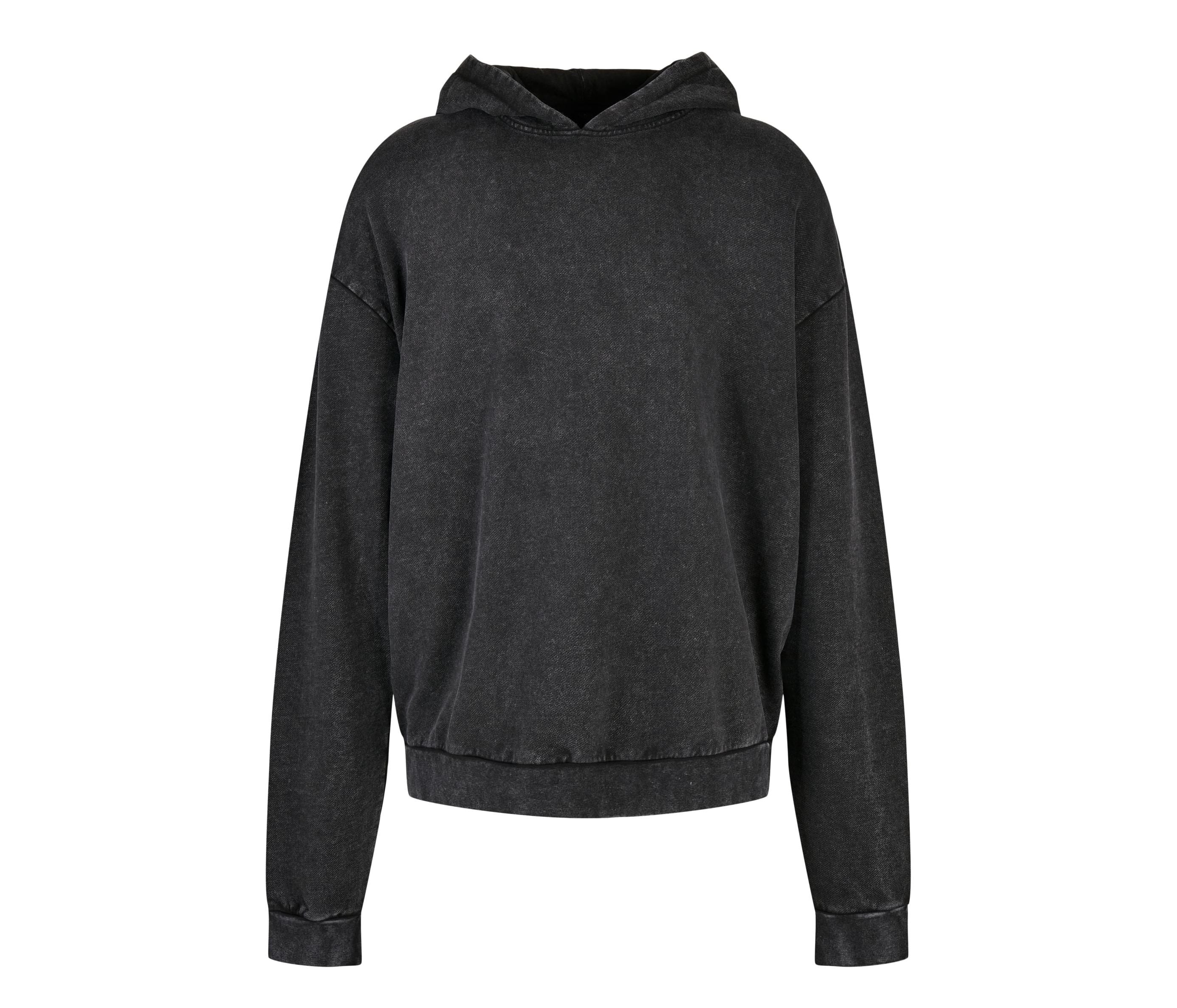 Sweat Capuche Décoloré - Black