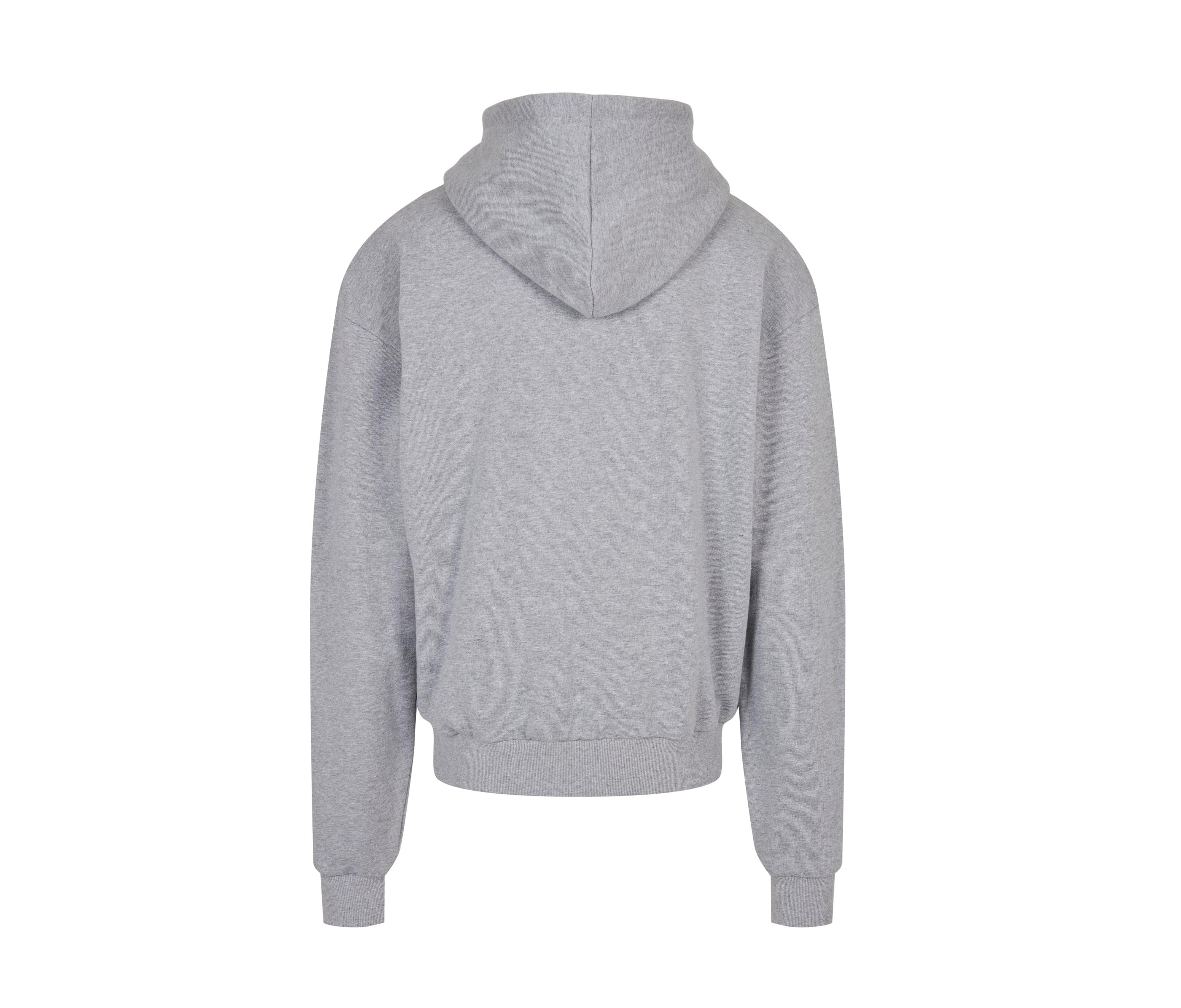 Sweat Zippé à Capuche Très Lourd - Heather Grey