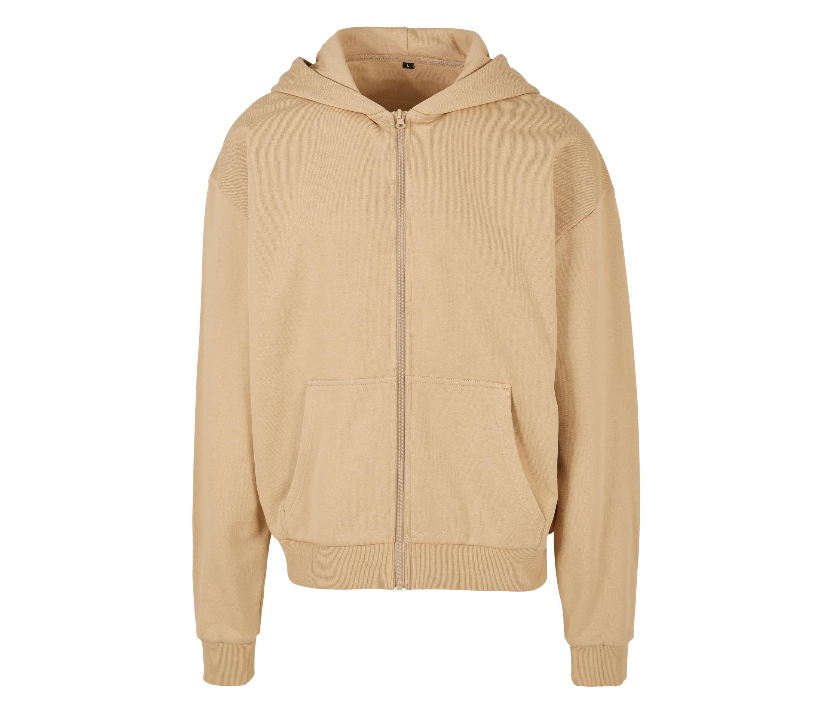 Sweat Zippé à Capuche Très Lourd - Union Beige
