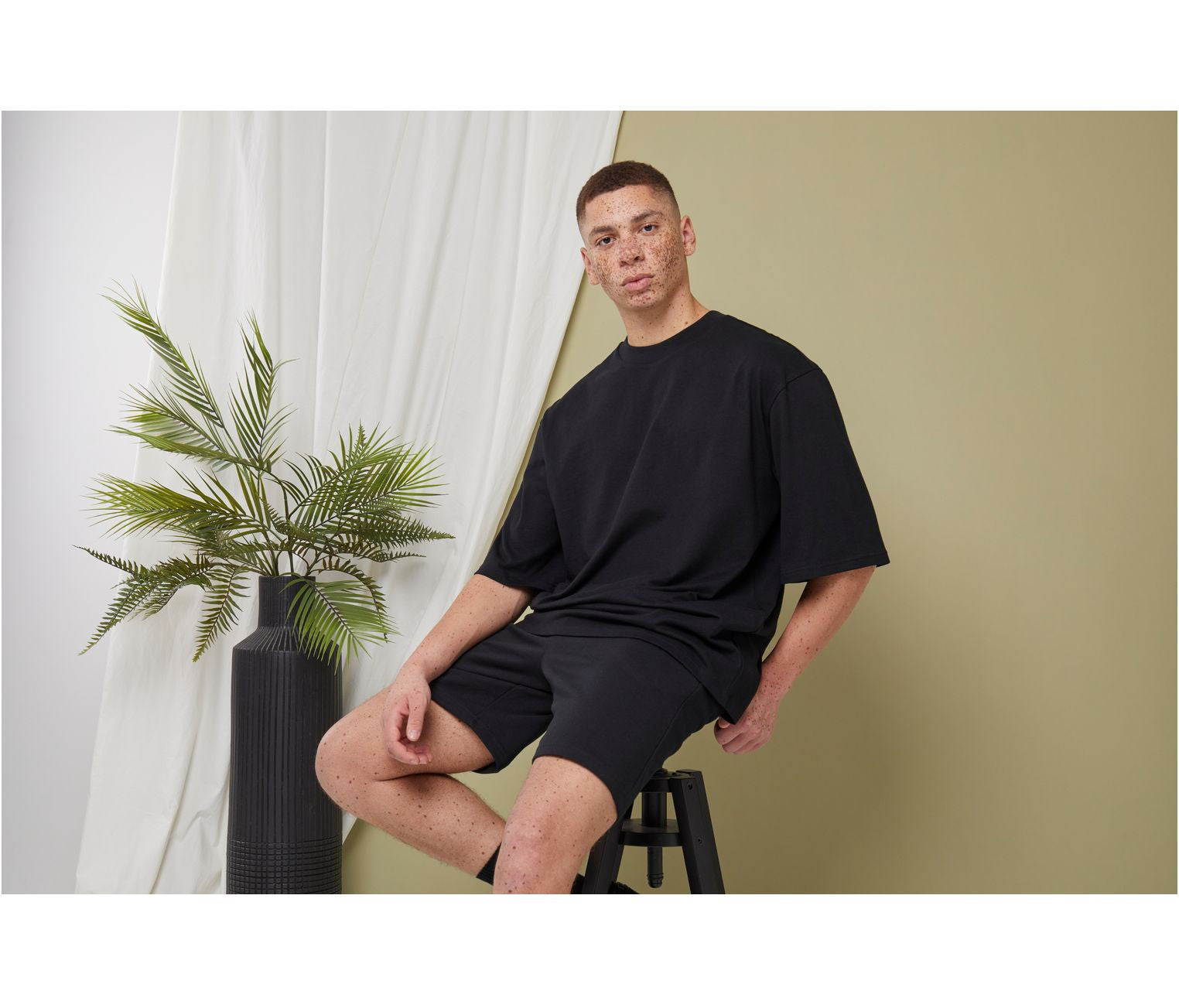 Tee-shirt oversize manches mi-longues