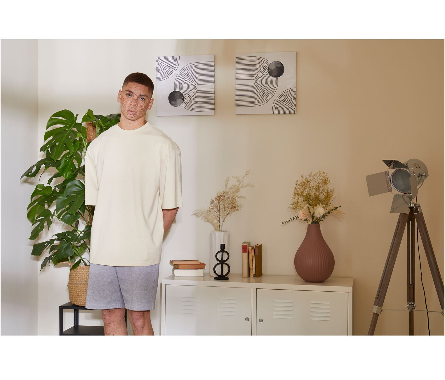 Tee-shirt oversize manches mi-longues