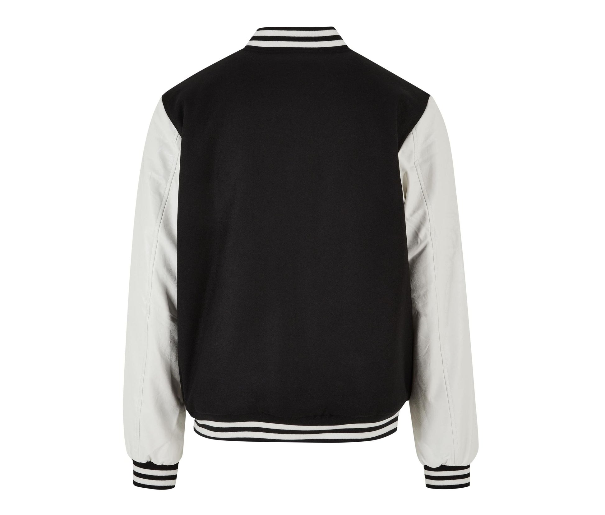 Veste Baseball en Simili Cuir - Black/white