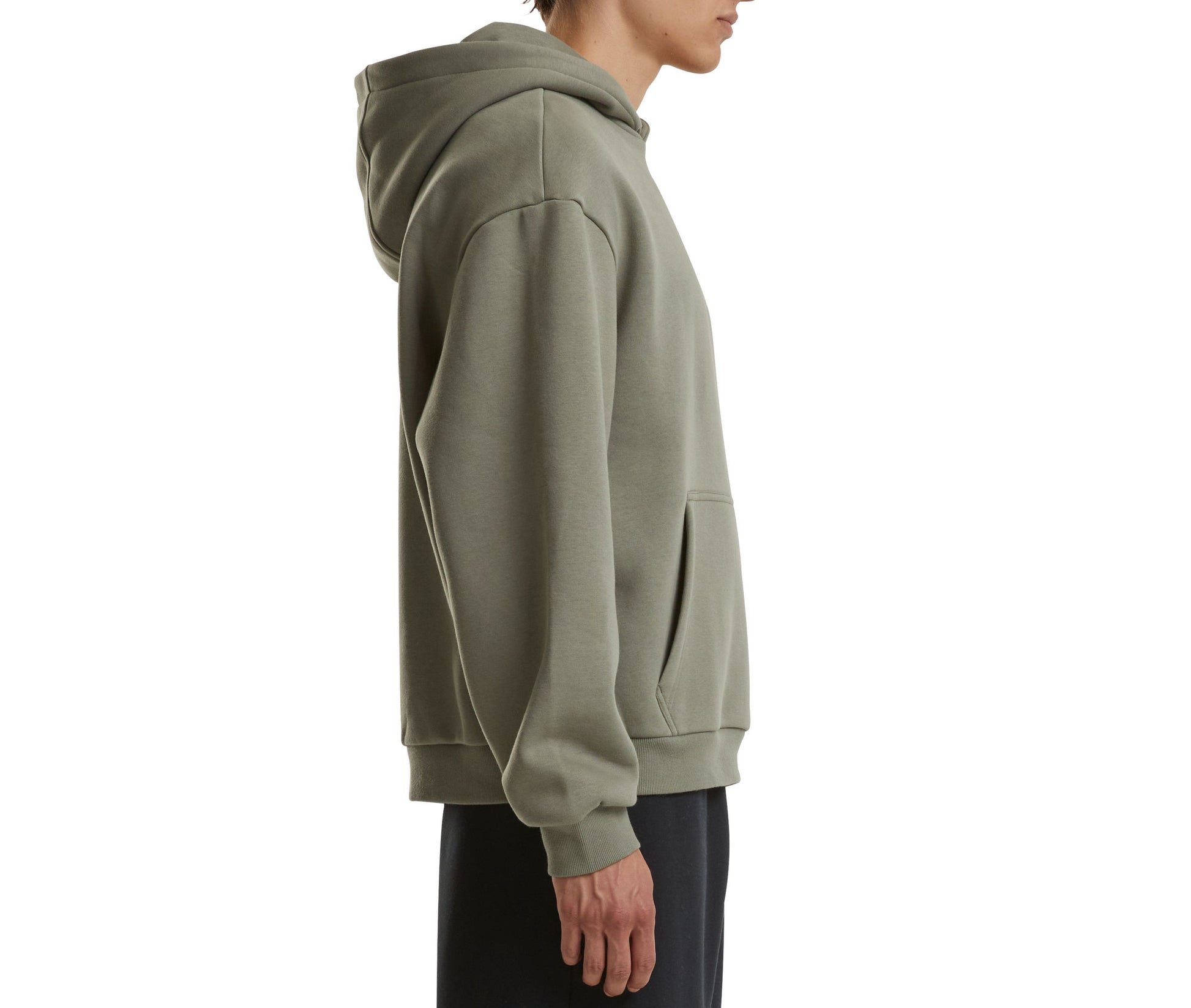 Sweat Capuche Au Toucher Doux - Pale Olive