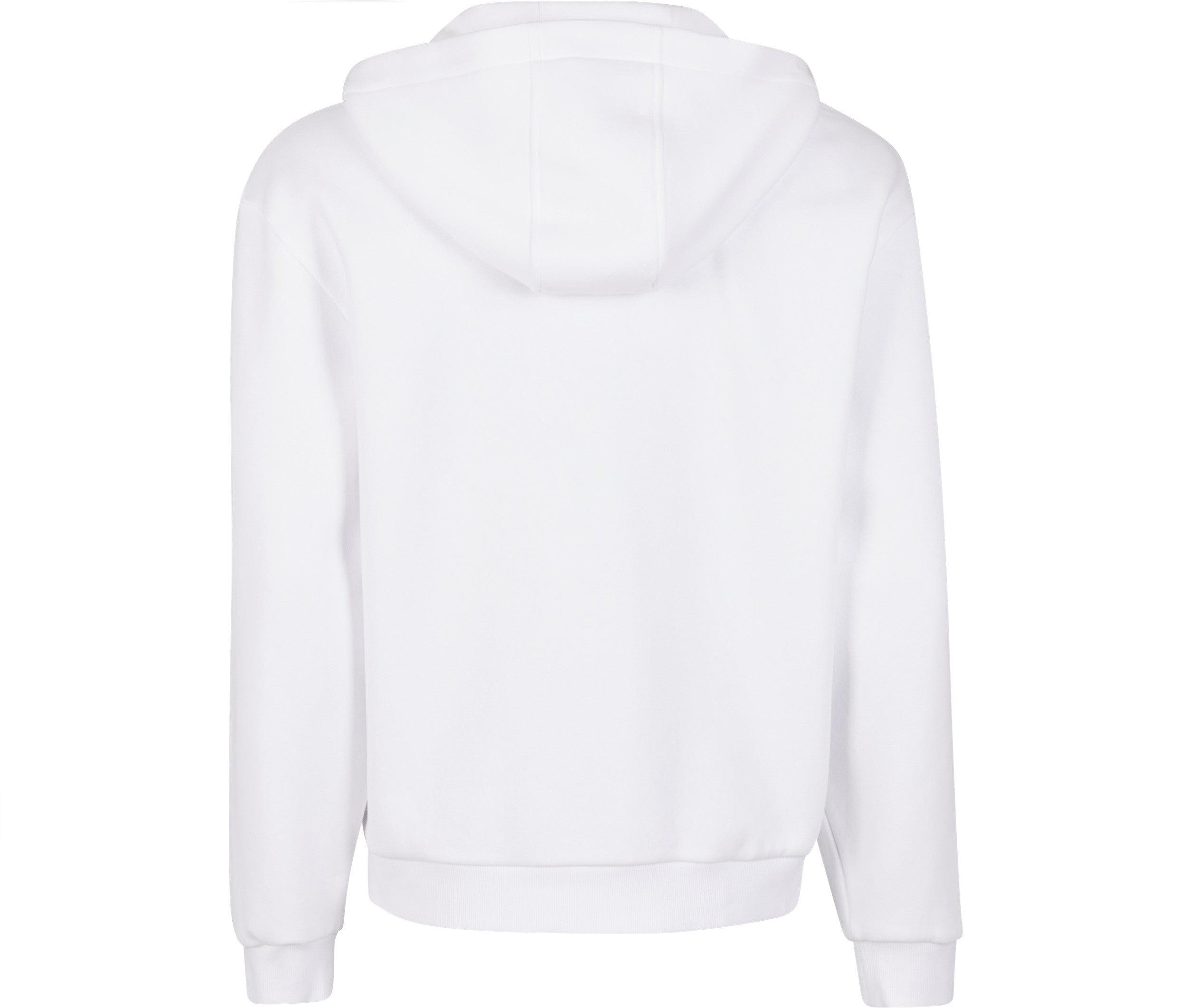 Fluffy Zip Hoody - White