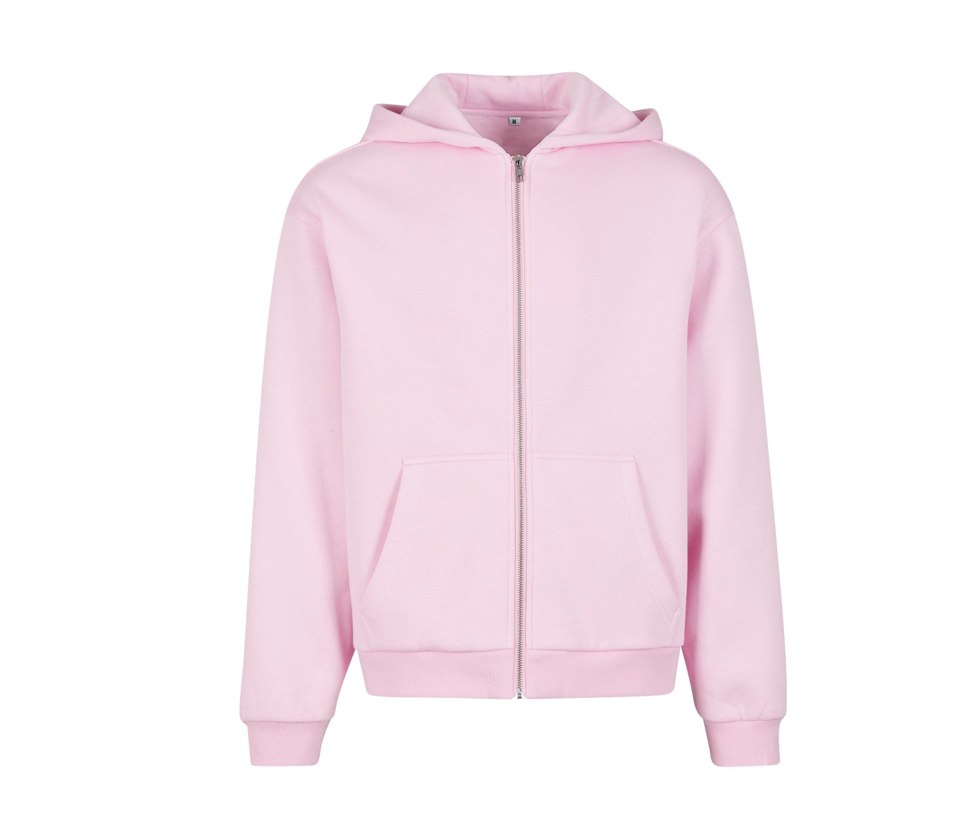 Fluffy Zip Hoody - Soft Pink