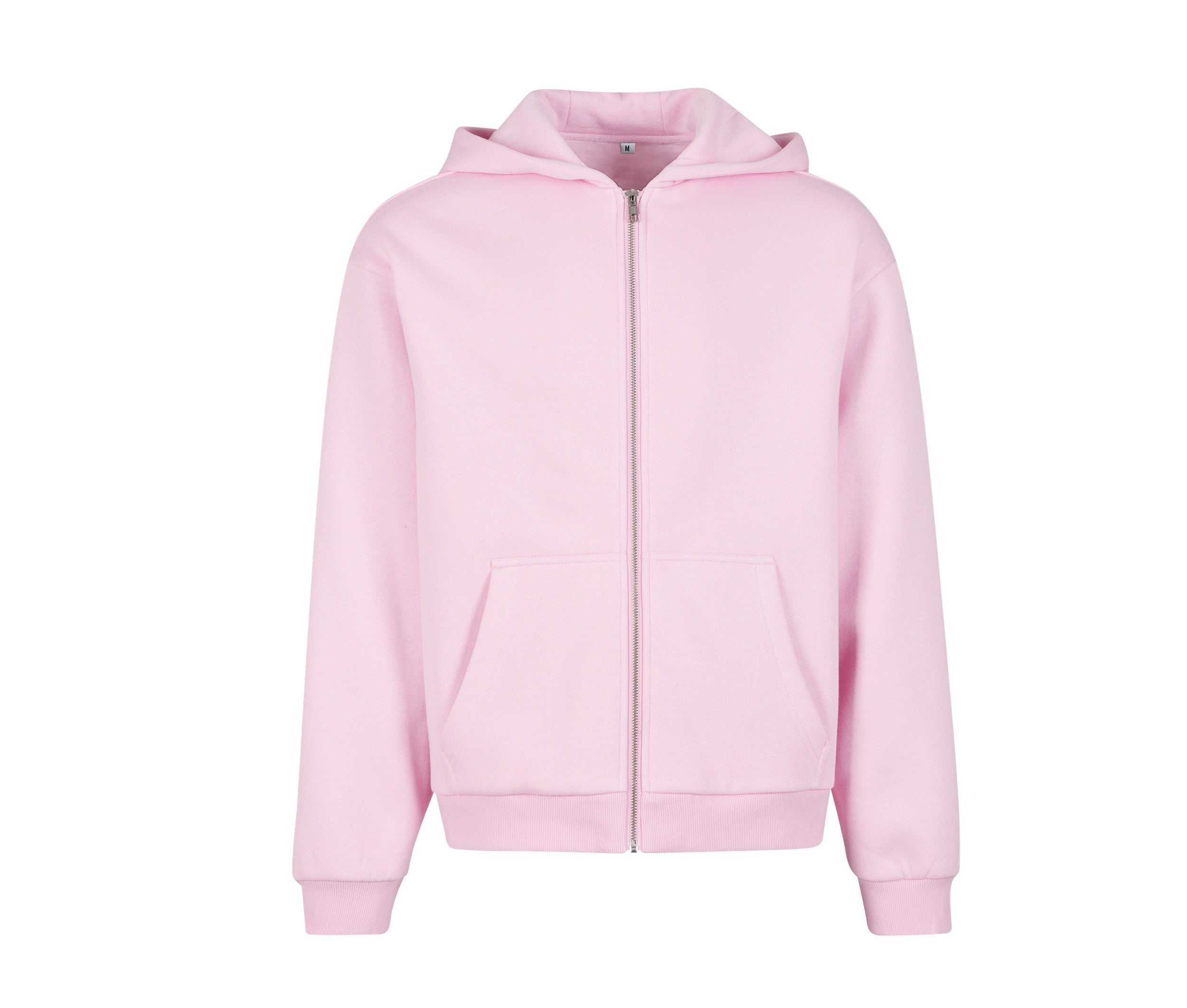 Fluffy Zip Hoody - Soft Pink