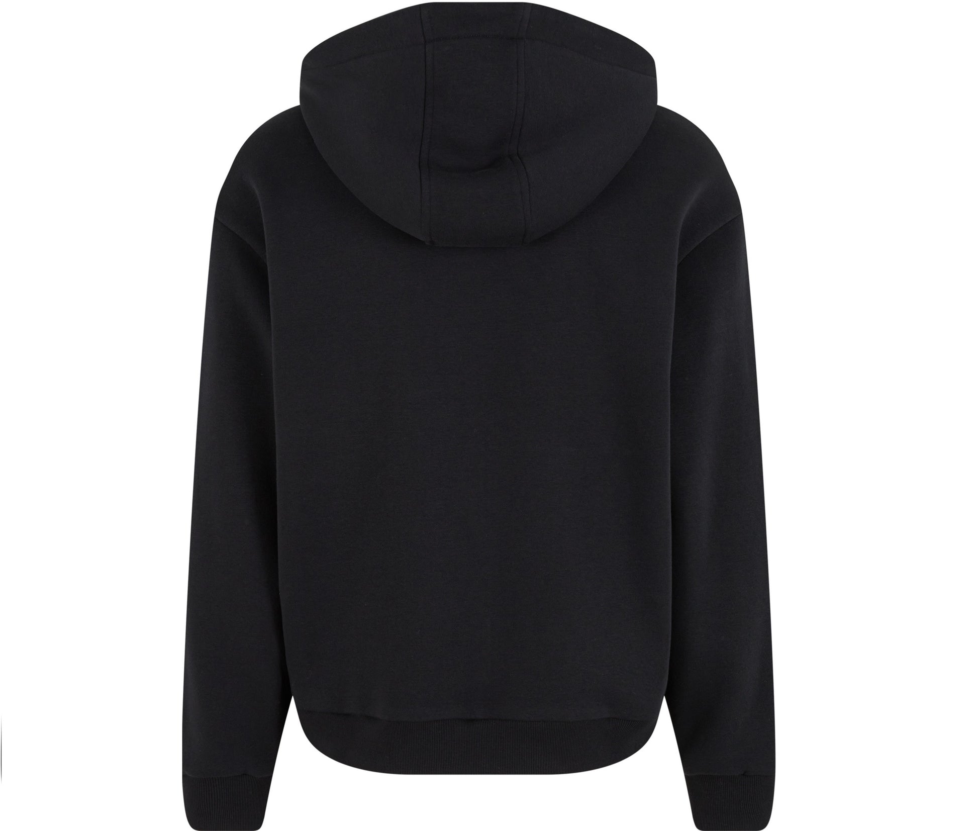 Fluffy Zip Hoody - Black