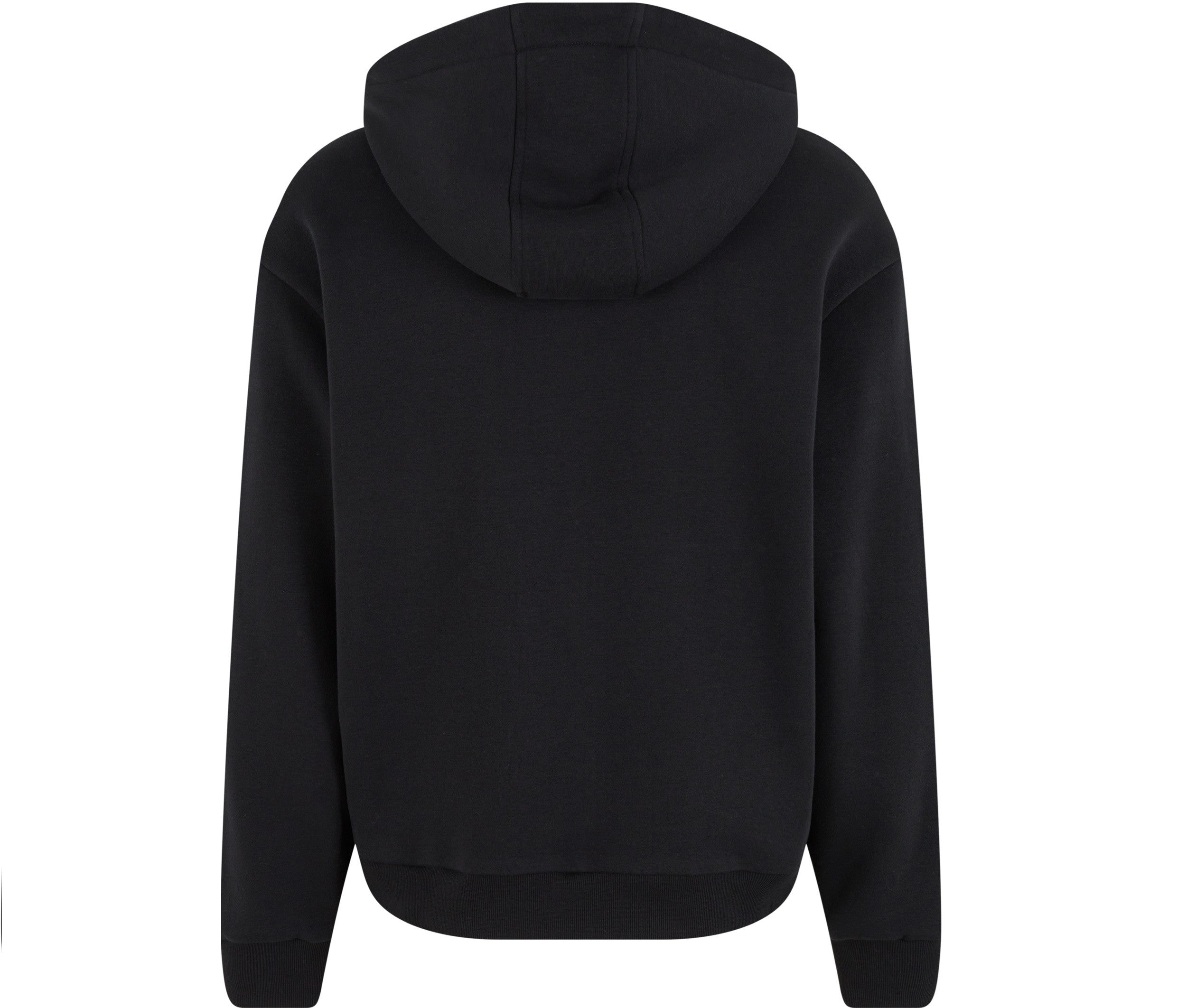 Fluffy Zip Hoody - Black