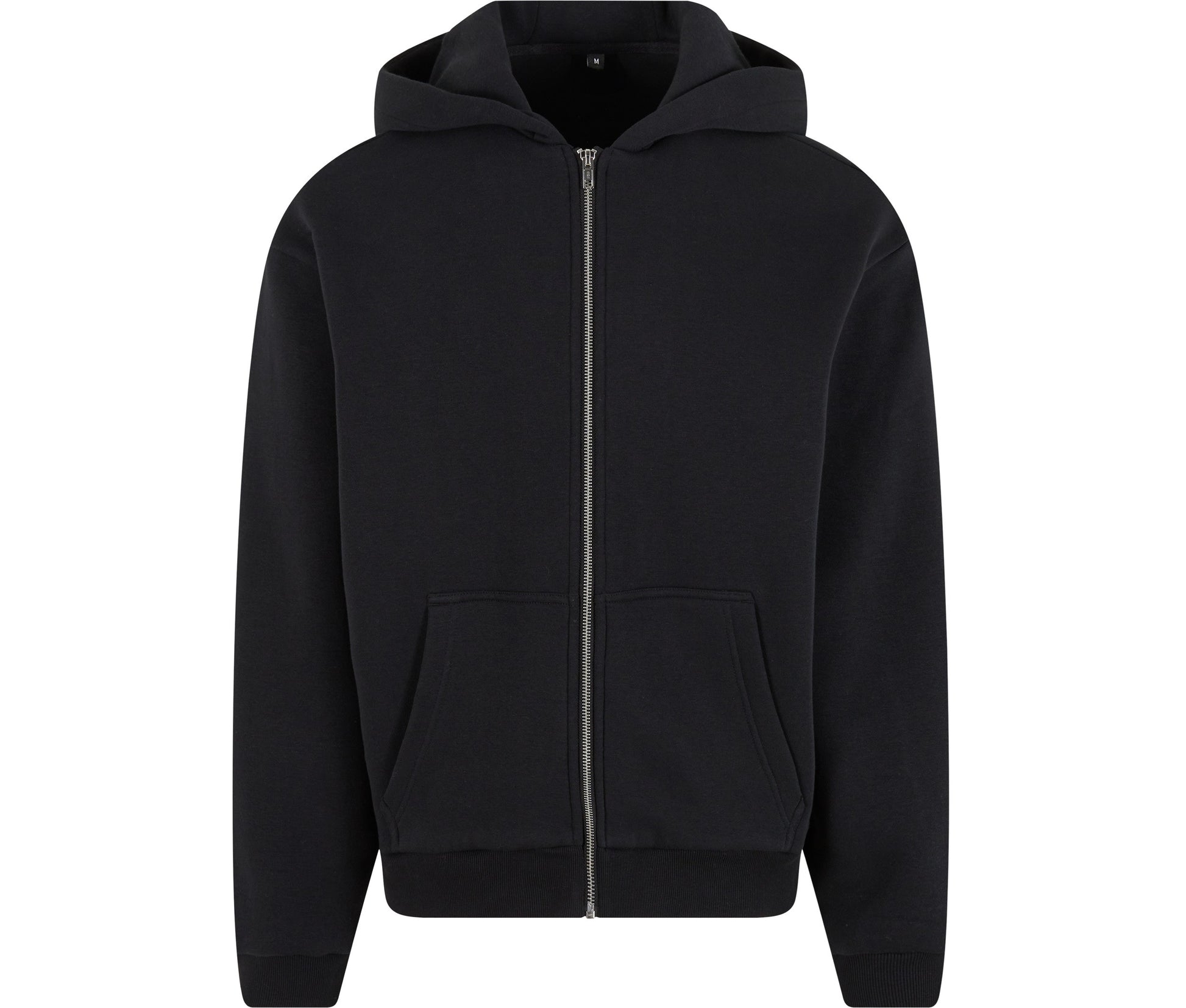 Fluffy Zip Hoody - Black