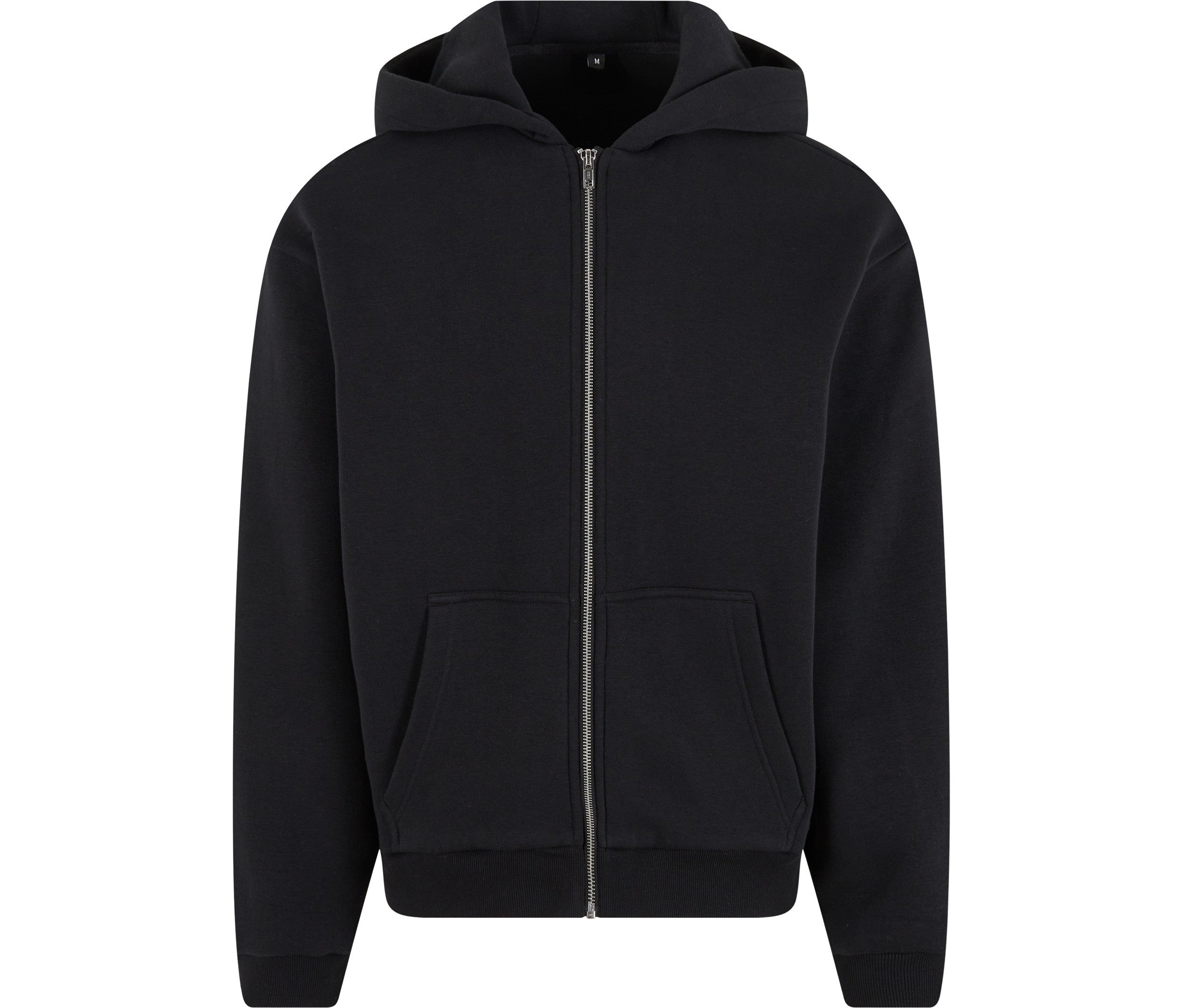 Fluffy Zip Hoody - Black
