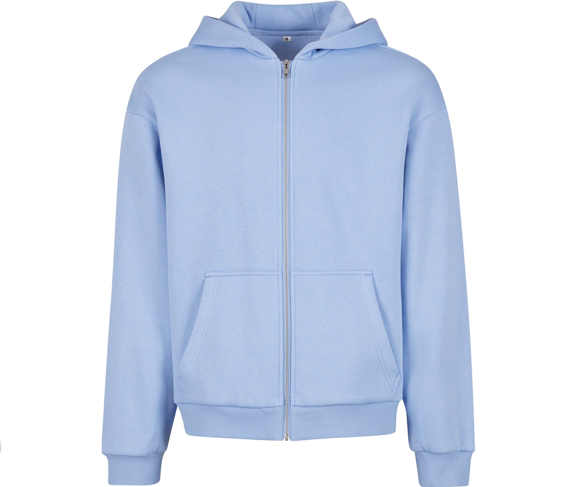 Fluffy Zip Hoody - Powder Blue