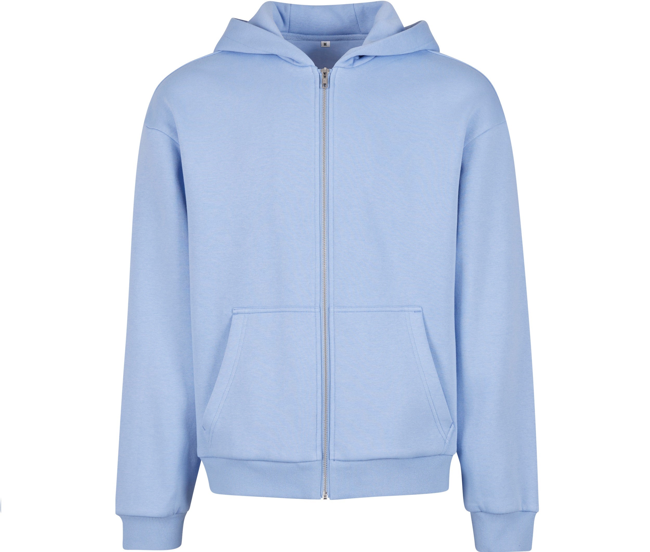 Fluffy Zip Hoody - Powder Blue