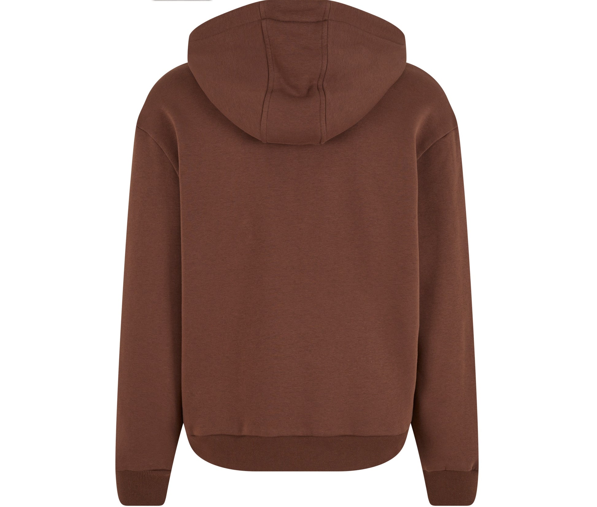 Fluffy Zip Hoody - Chocolate Brown