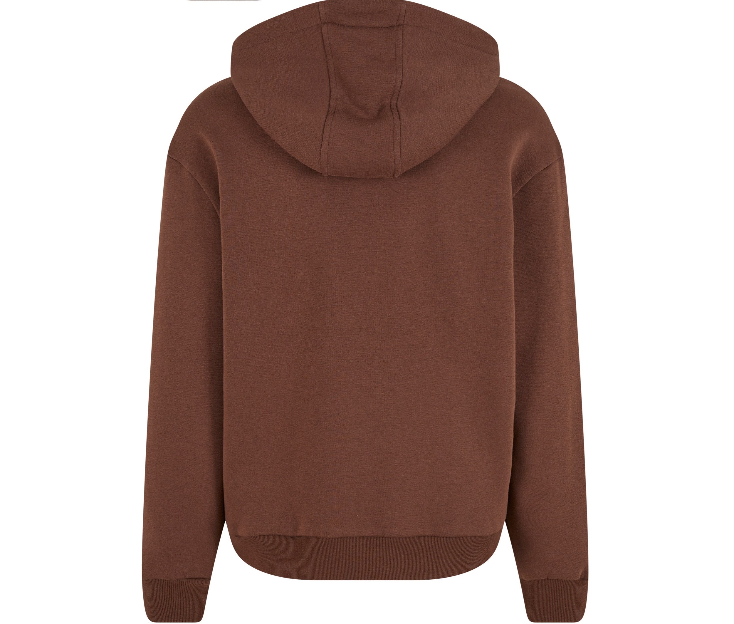 Fluffy Zip Hoody - Chocolate Brown