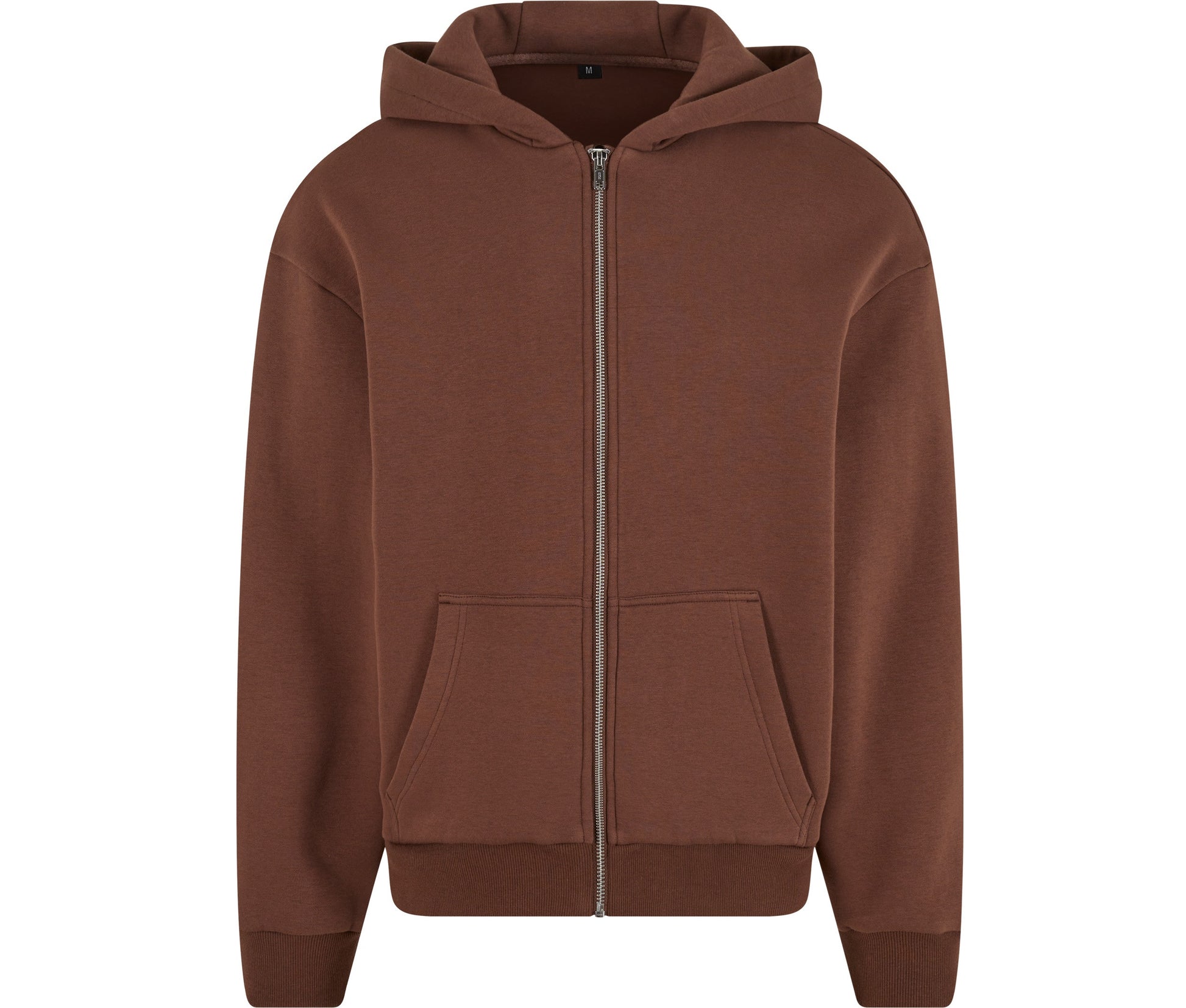 Fluffy Zip Hoody - Chocolate Brown