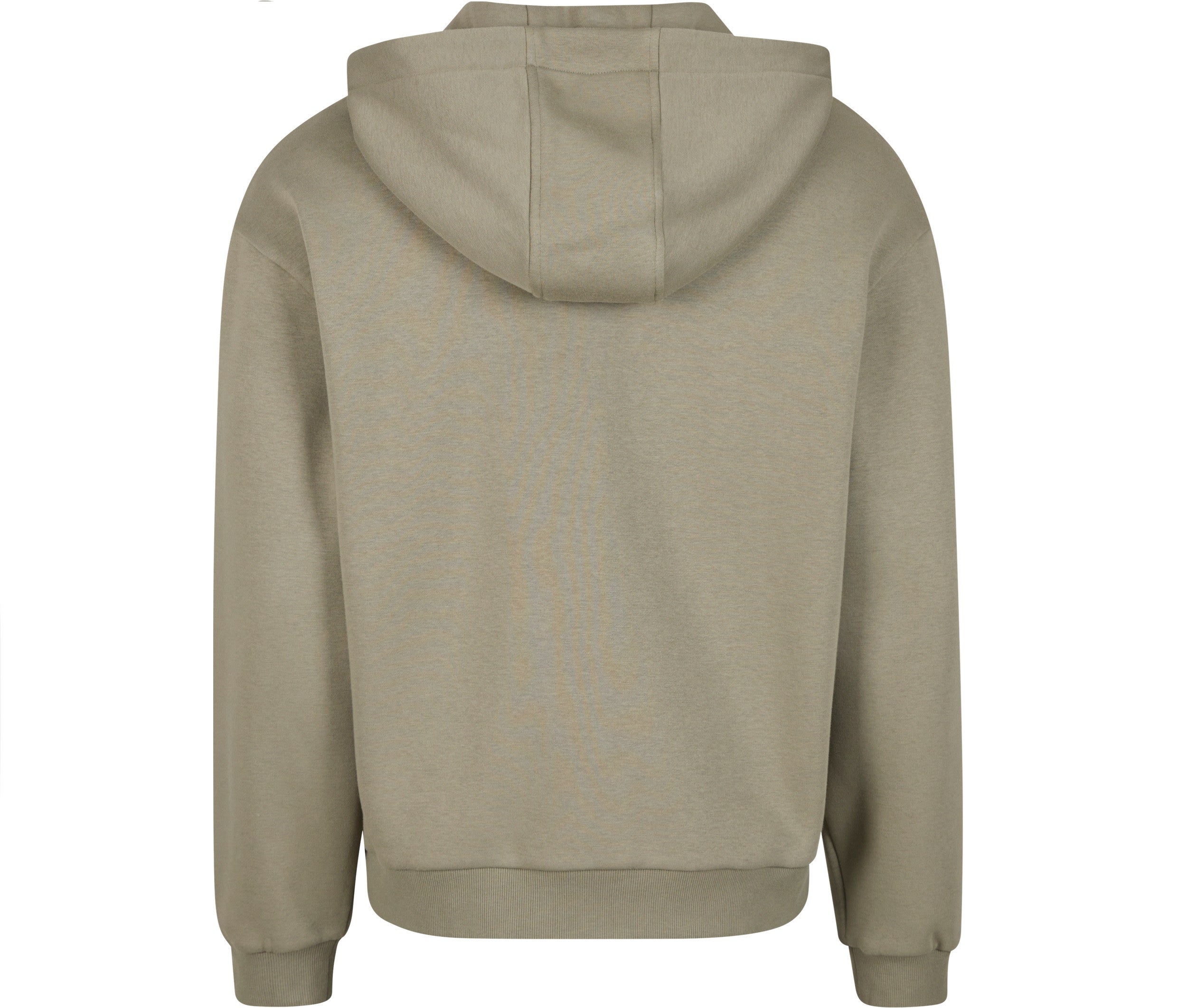 Fluffy Zip Hoody - Pale Olive