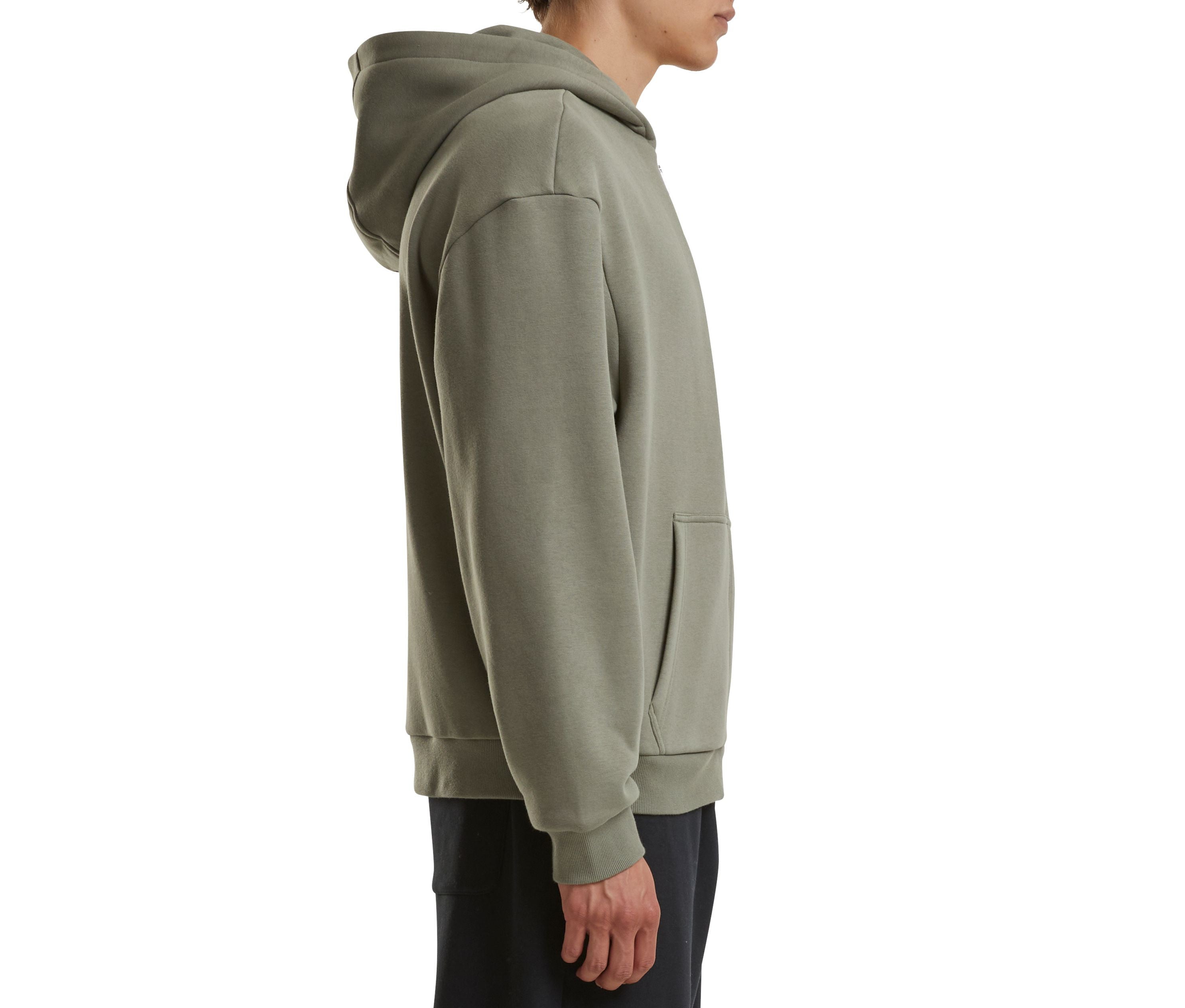 Fluffy Zip Hoody - Pale Olive