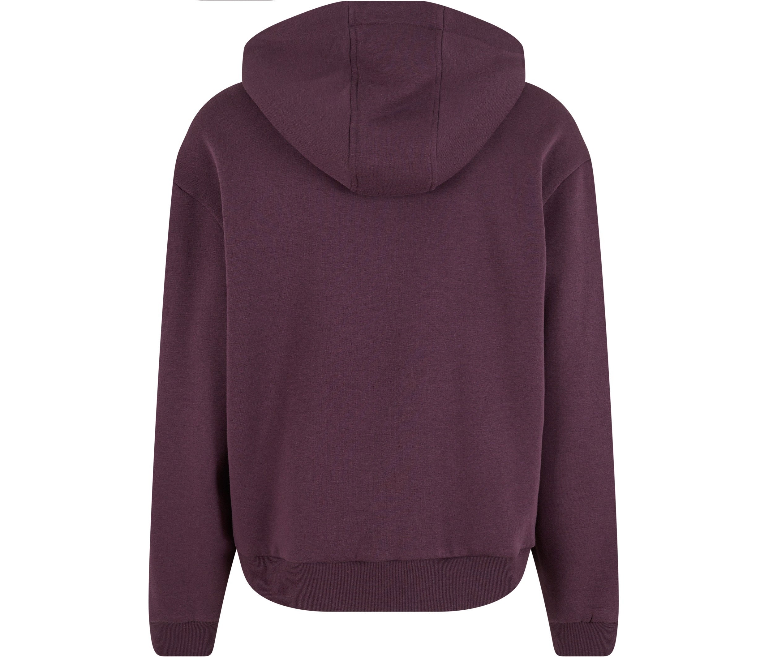 Fluffy Zip Hoody - Plum Purple