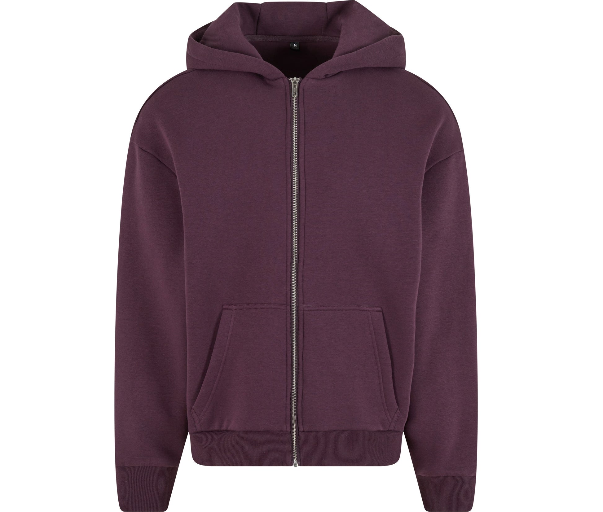 Fluffy Zip Hoody - Plum Purple