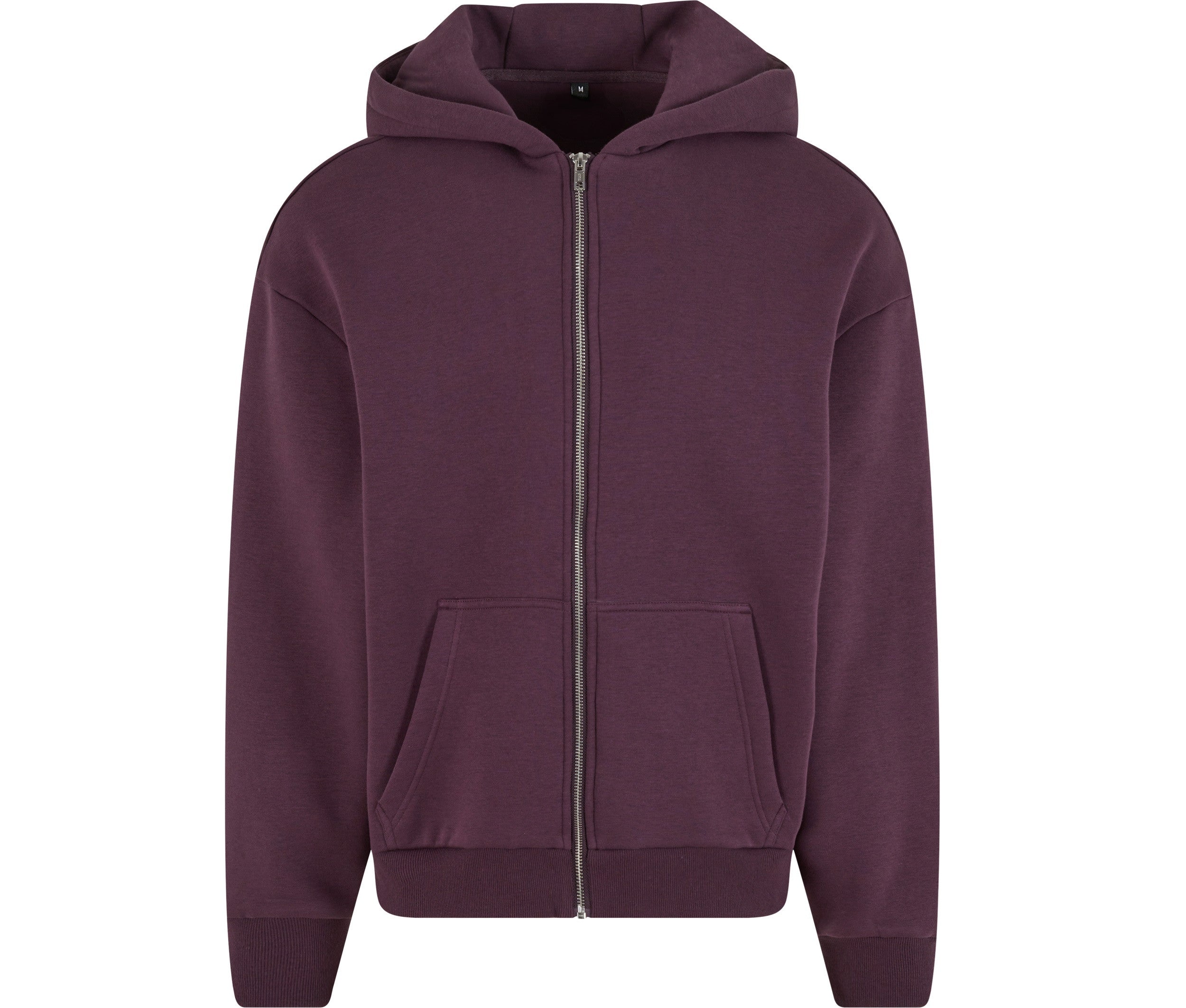Fluffy Zip Hoody - Plum Purple
