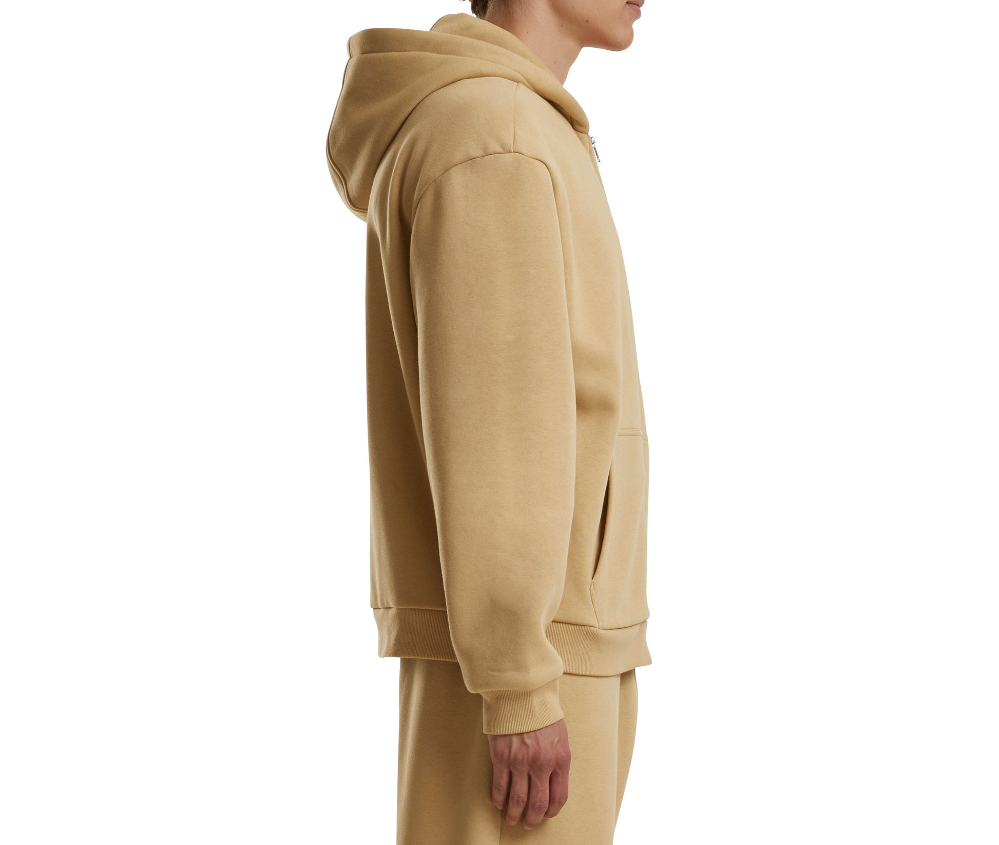 Fluffy Zip Hoody - Union Beige