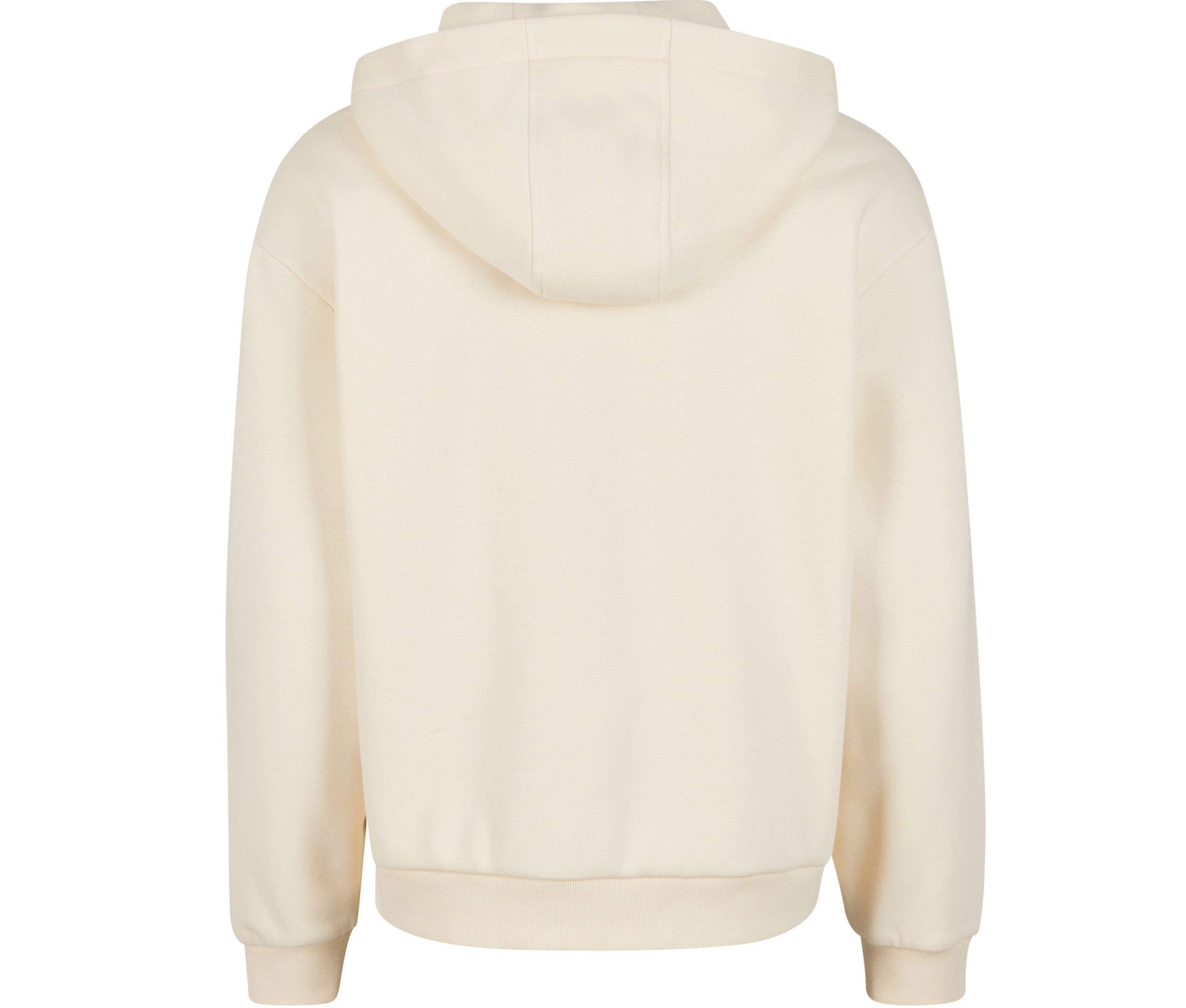 Fluffy Zip Hoody - White Sand