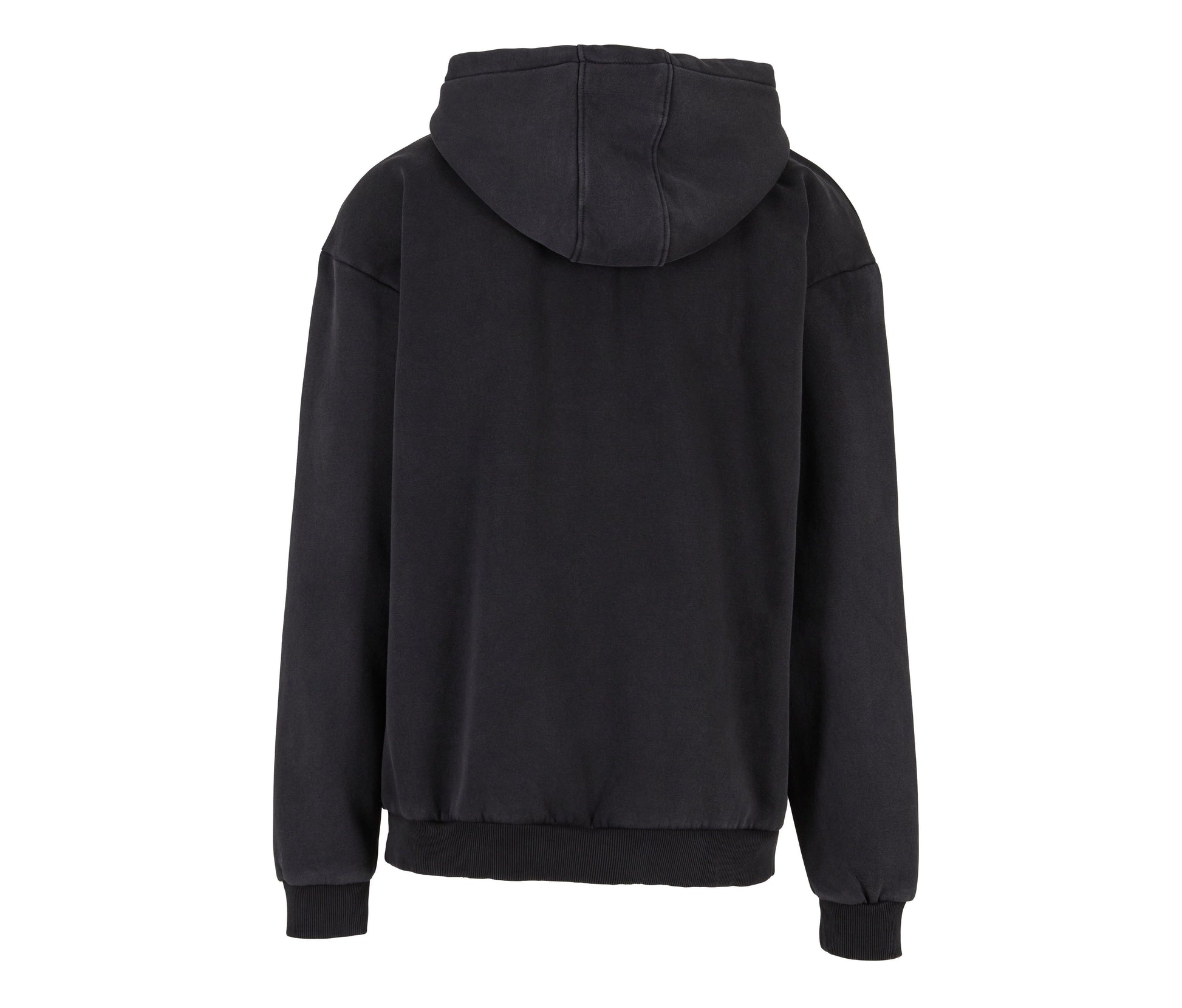 Sweat à Capuche Lourd Délavé - Black