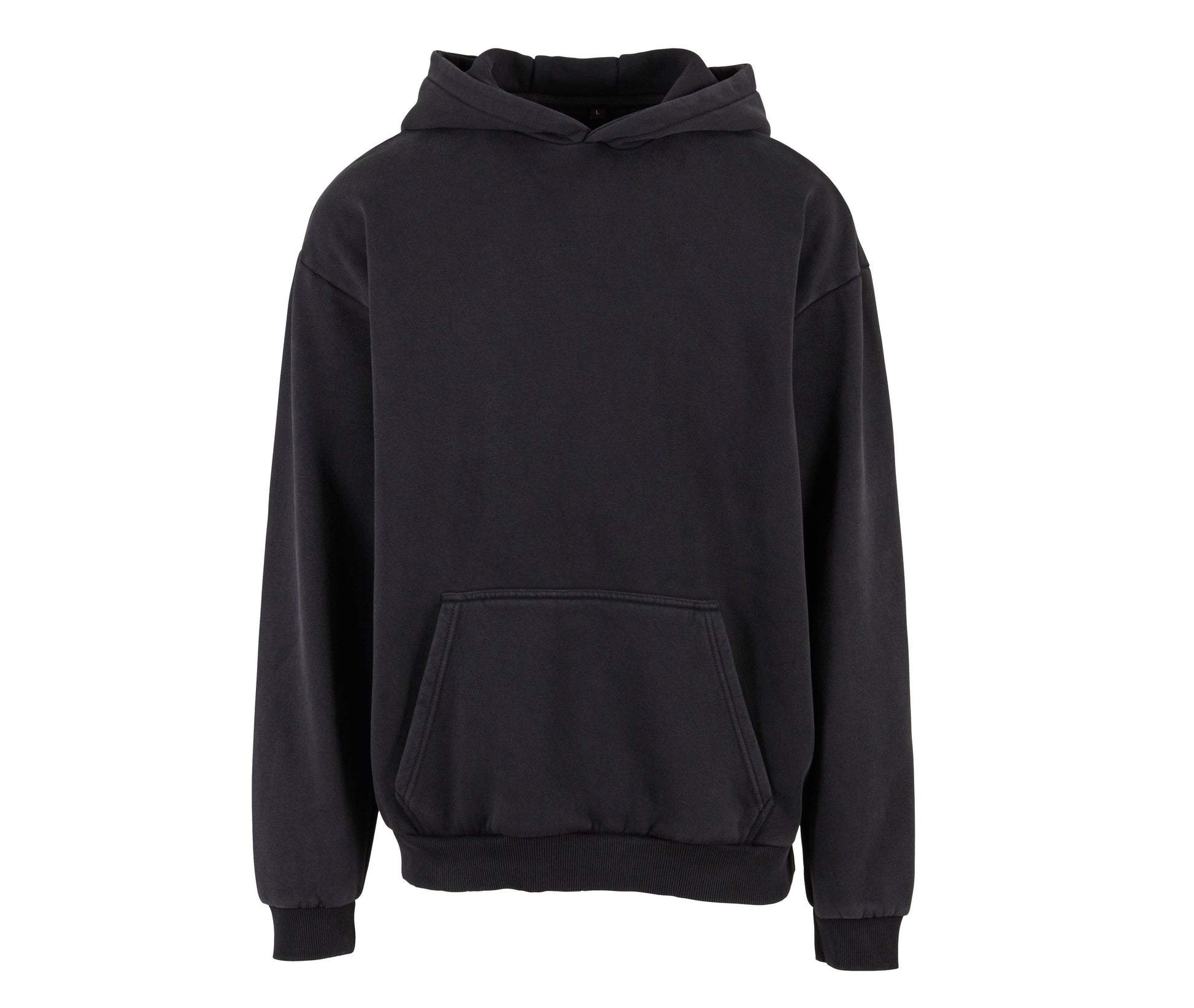 Sweat à Capuche Lourd Délavé - Black