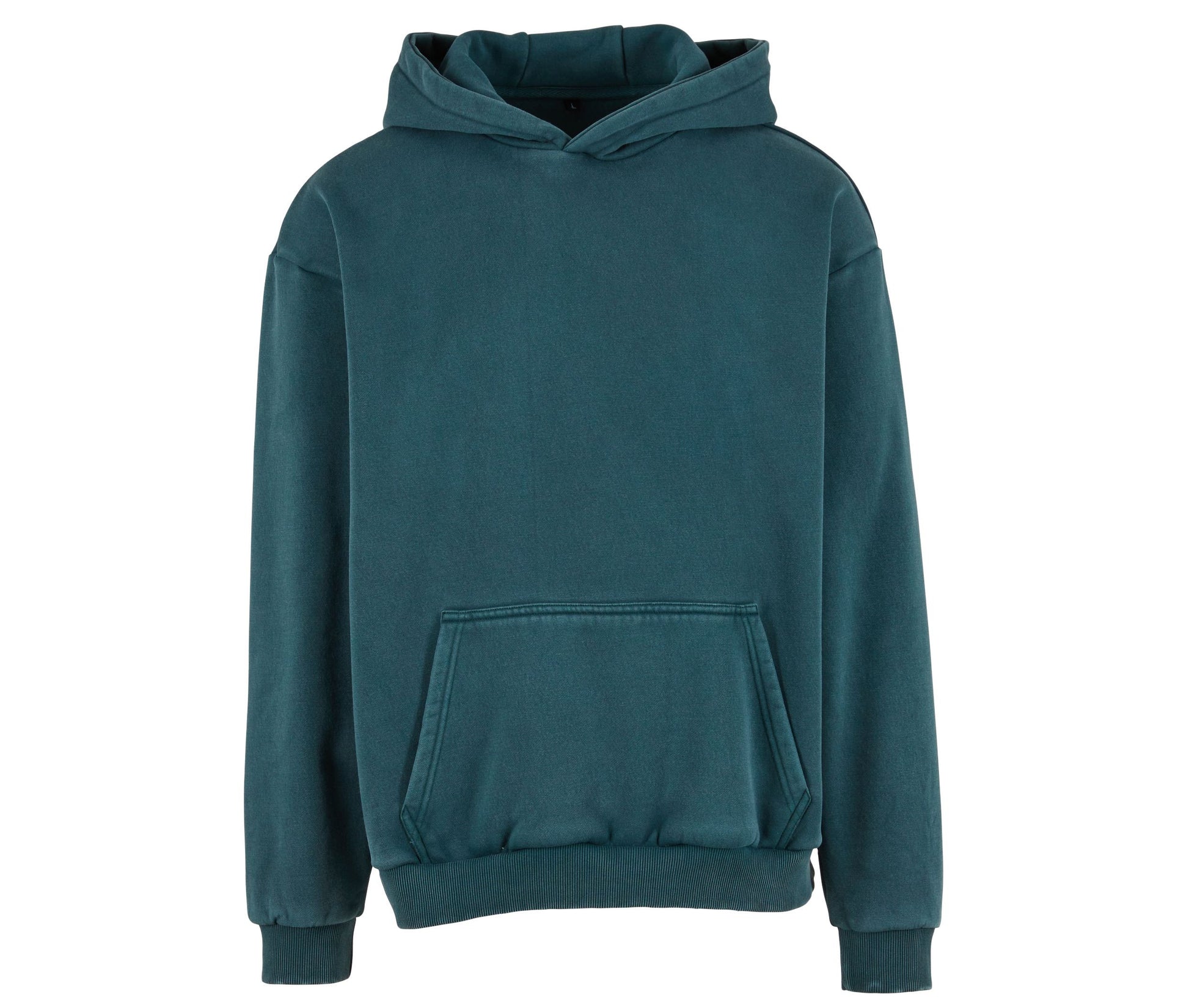 Sweat à Capuche Lourd Délavé - Bottle Green