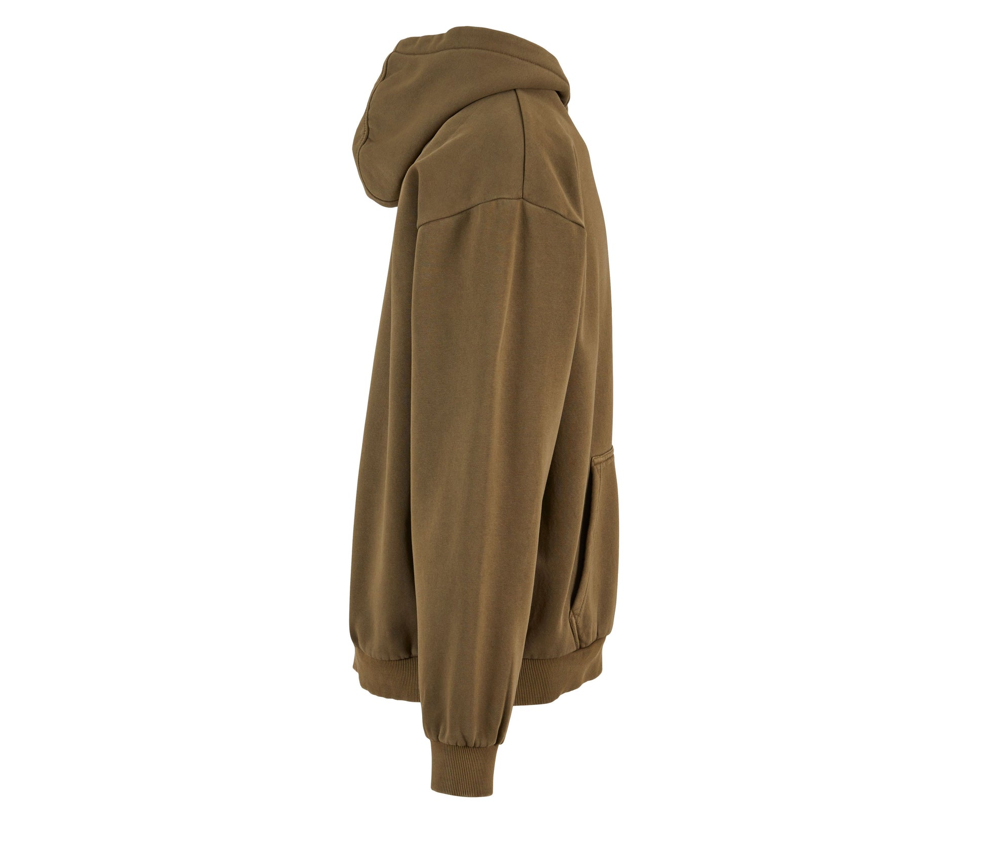 Sweat à Capuche Lourd Délavé - Warm Khaki