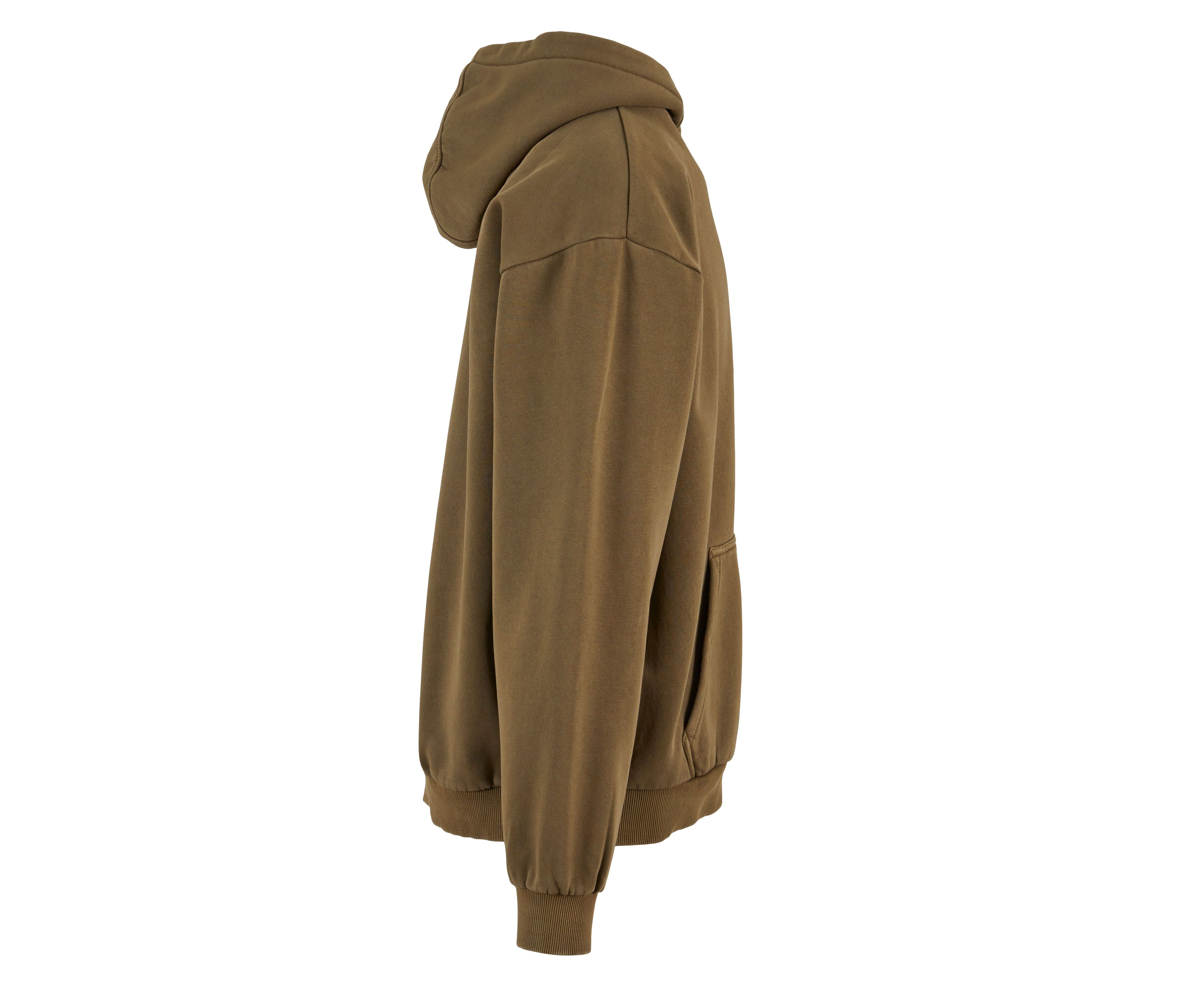 Sweat à Capuche Lourd Délavé - Warm Khaki