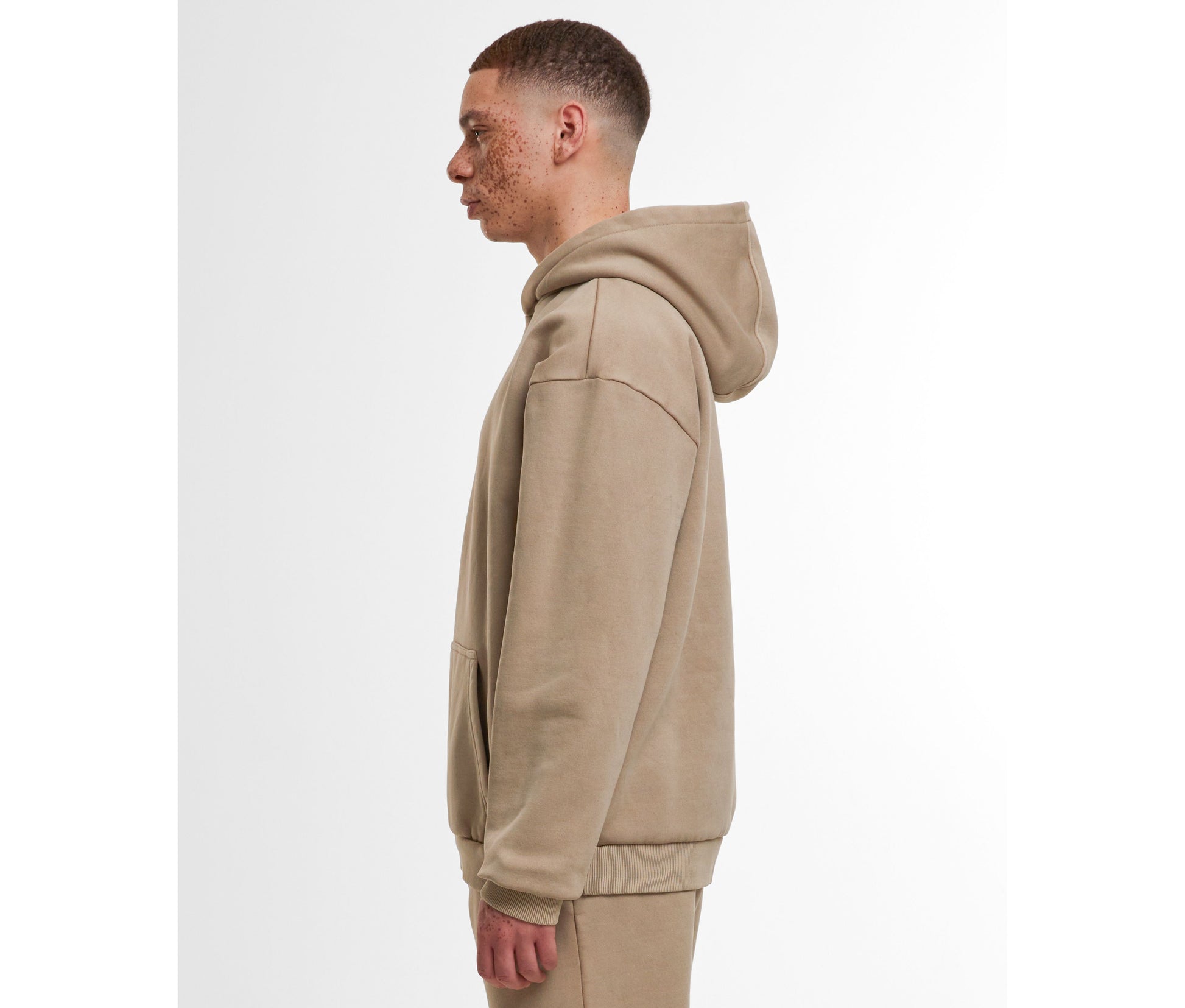 Sweat à capuche lourd délavé
