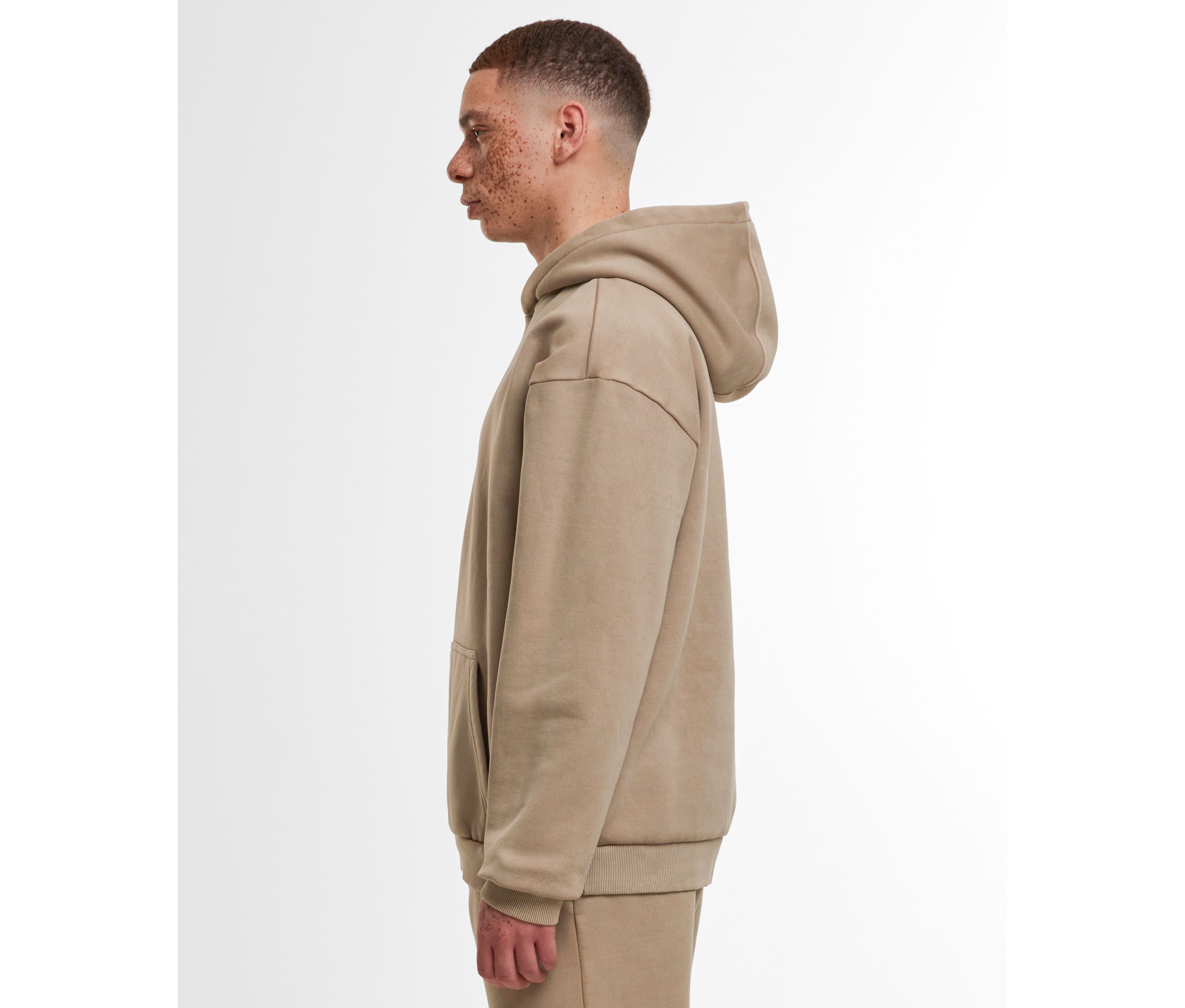 Sweat à capuche lourd délavé