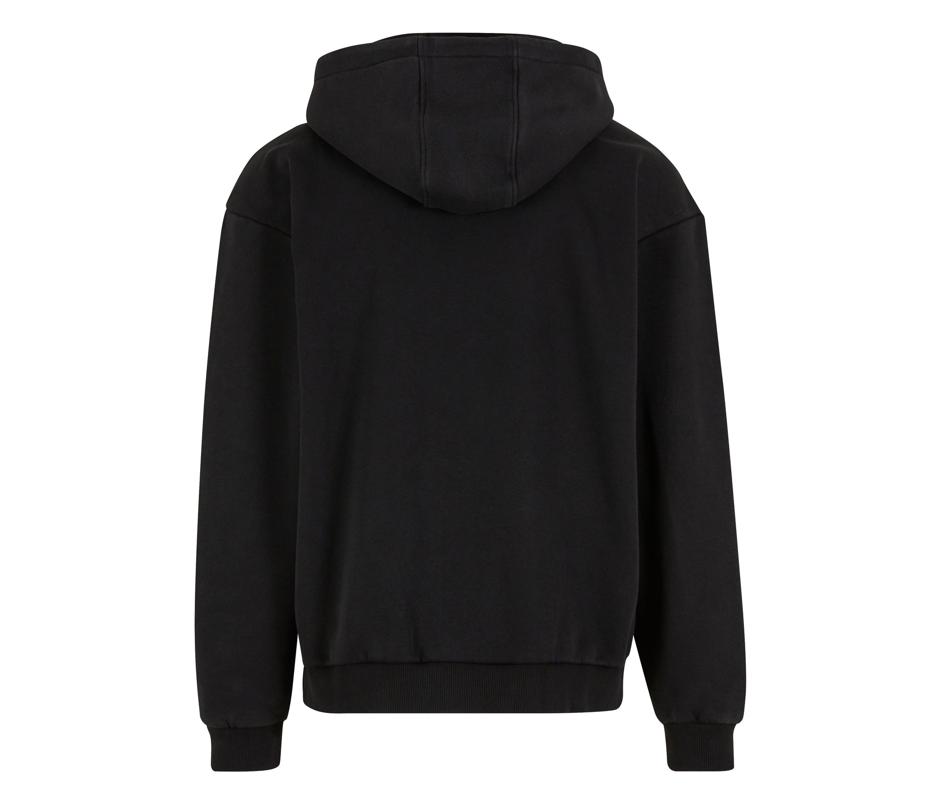 Sweat Capuche Zippé Lourd Délavé - Black