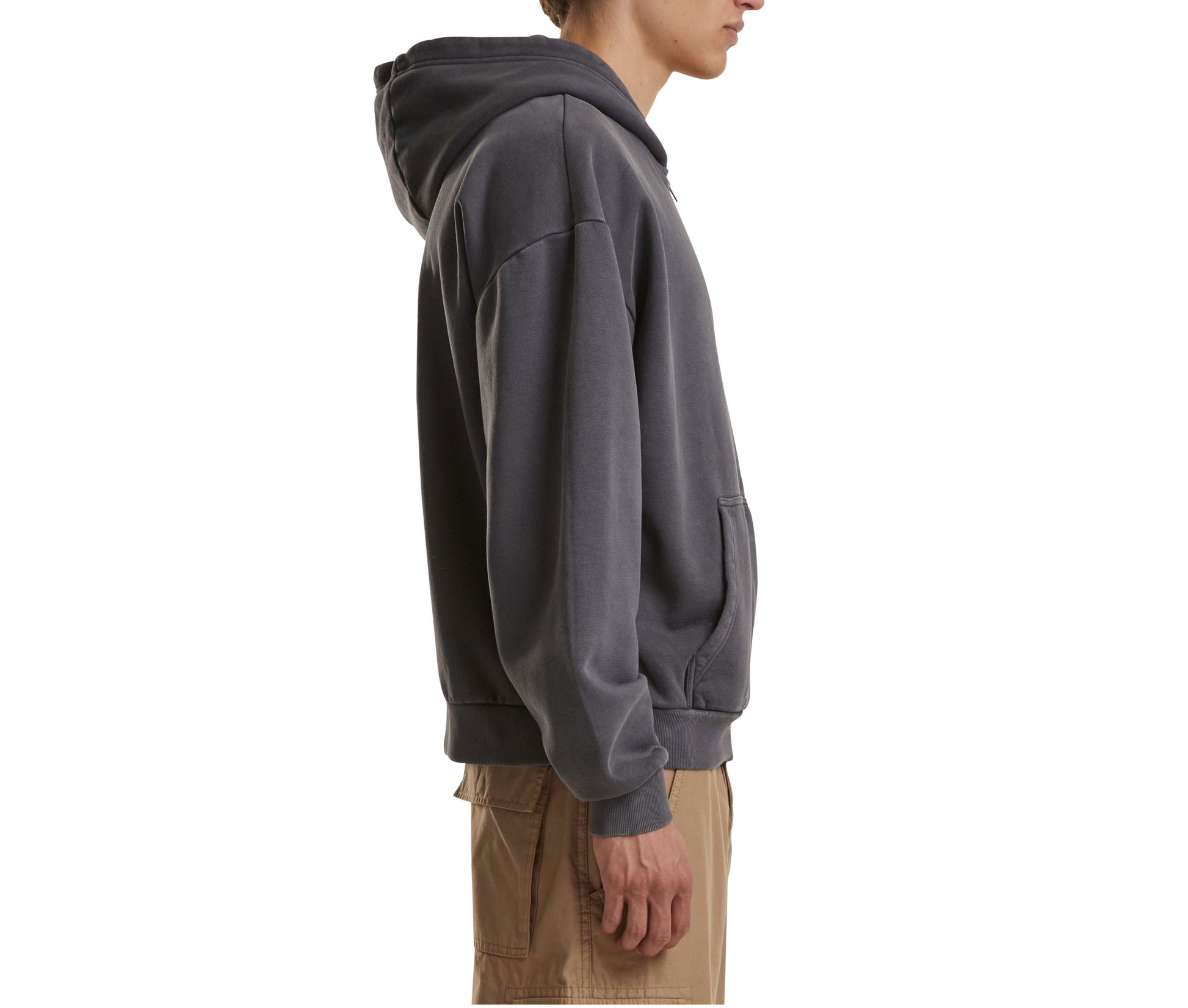 Sweat Capuche Zippé Lourd Délavé - Magnet