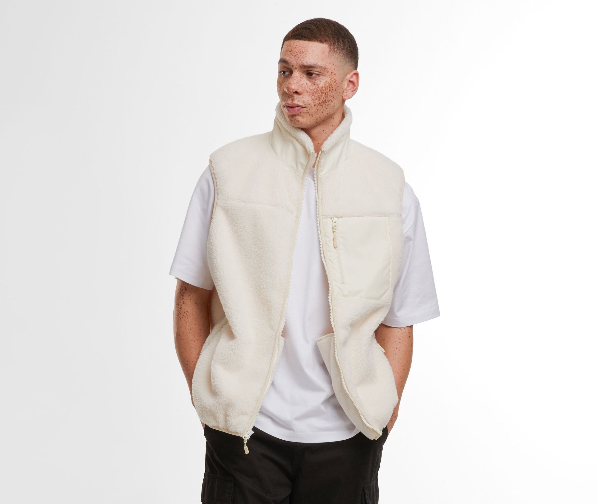 Bodywarmer polaire coupe-vent