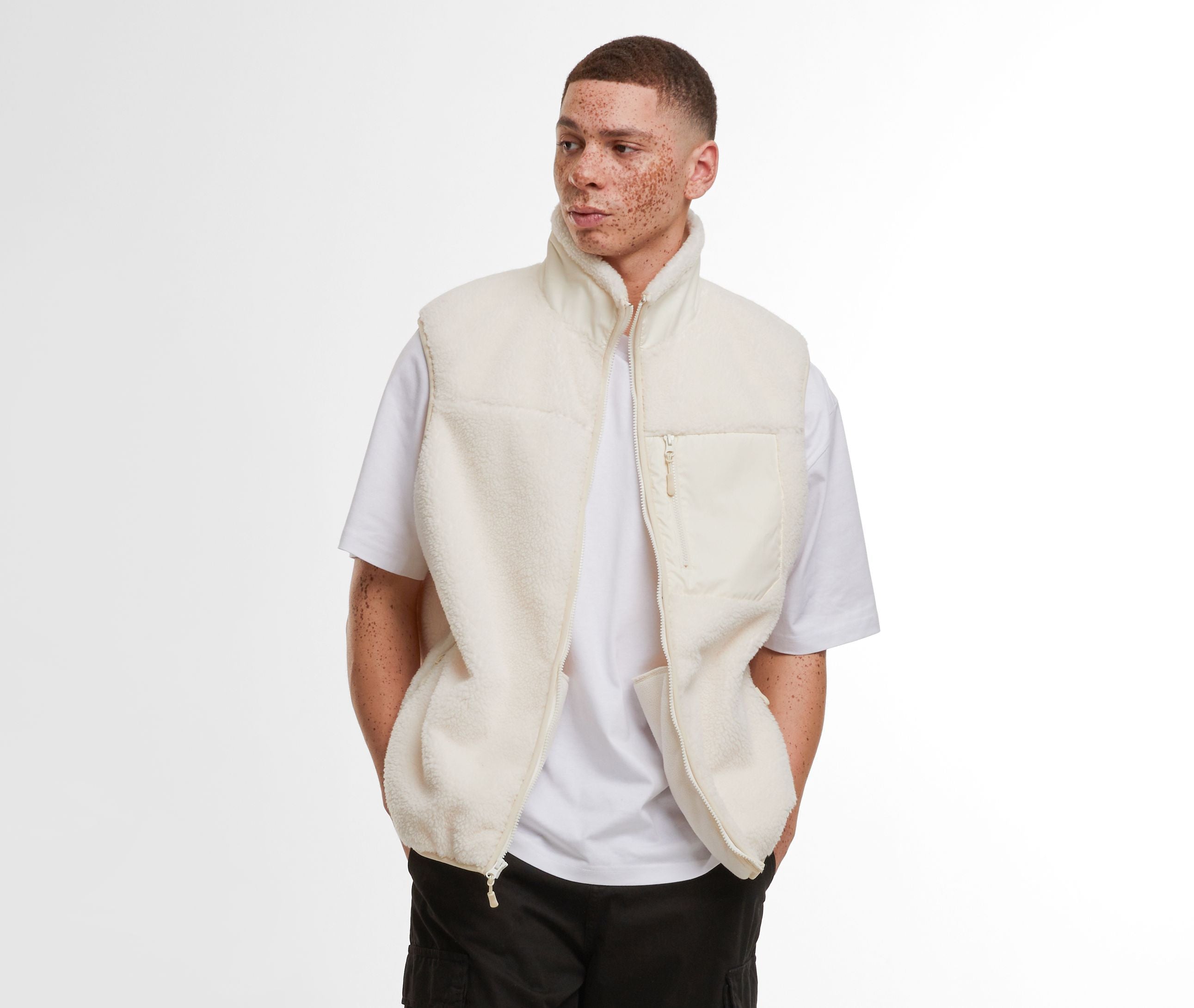 Bodywarmer polaire coupe-vent