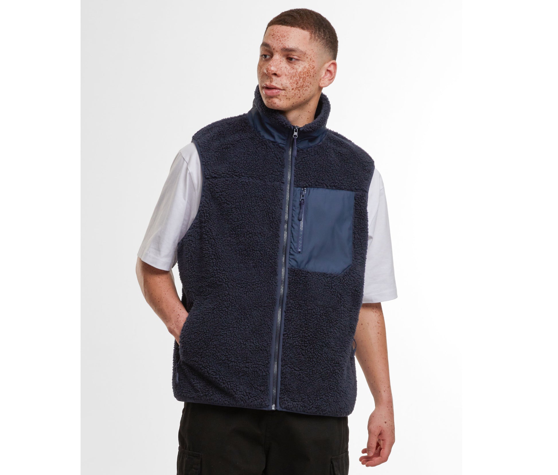 Bodywarmer polaire coupe-vent