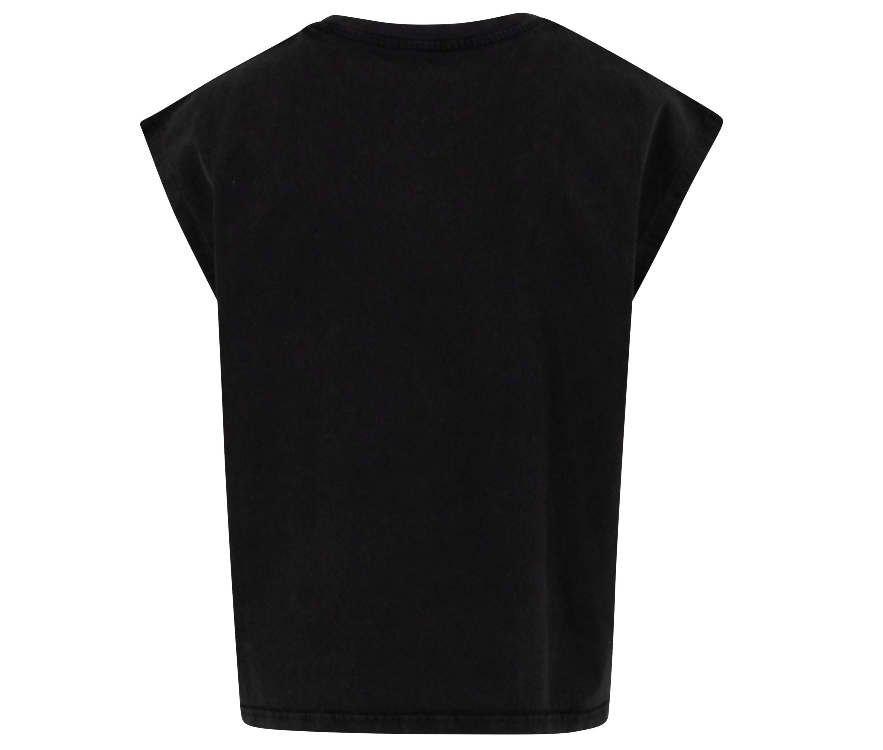 Tee-Shirt Sans Manche Vintage - Black