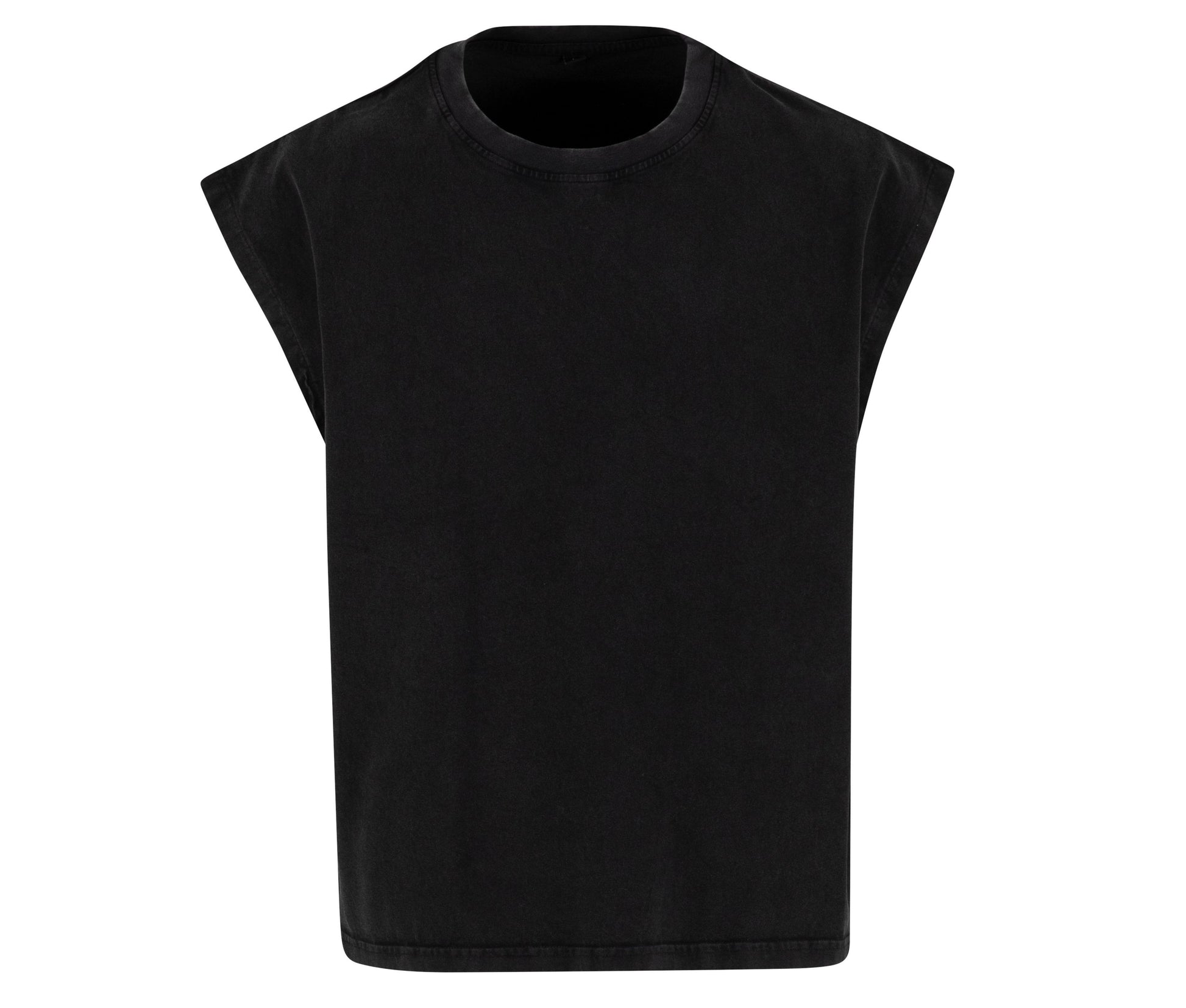 Tee-Shirt Sans Manche Vintage - Black