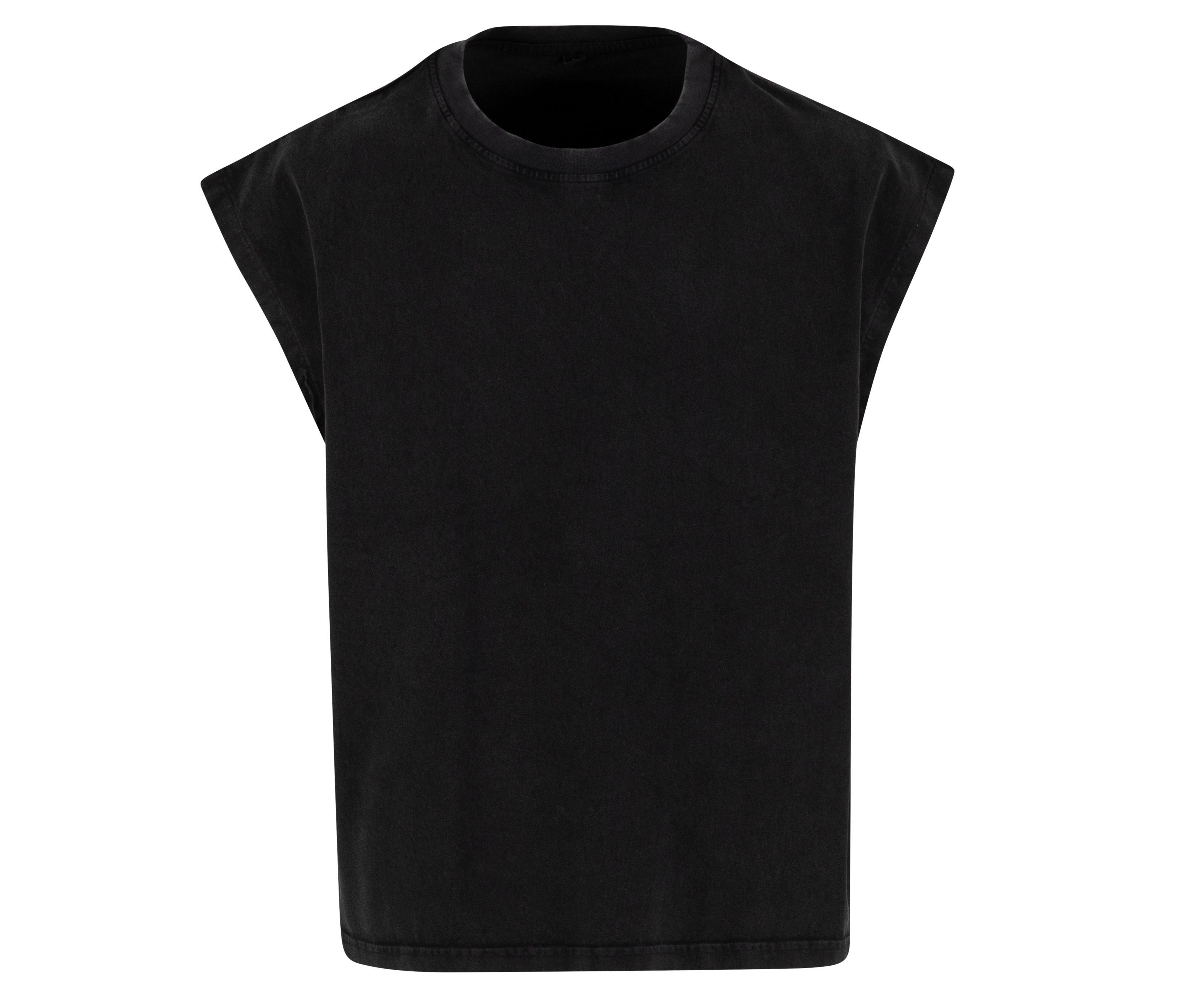 Tee-Shirt Sans Manche Vintage - Black