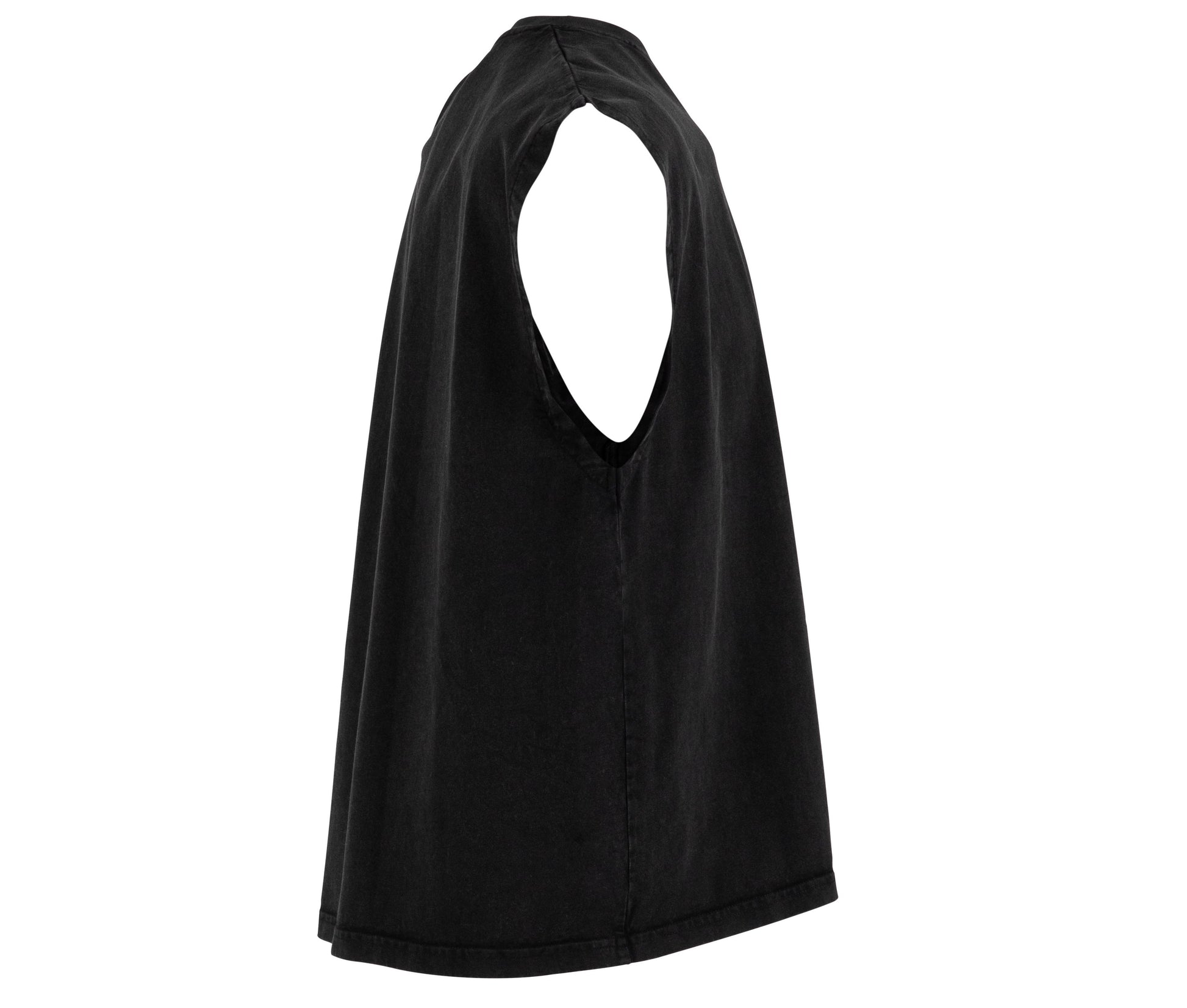 Tee-Shirt Sans Manche Vintage - Black