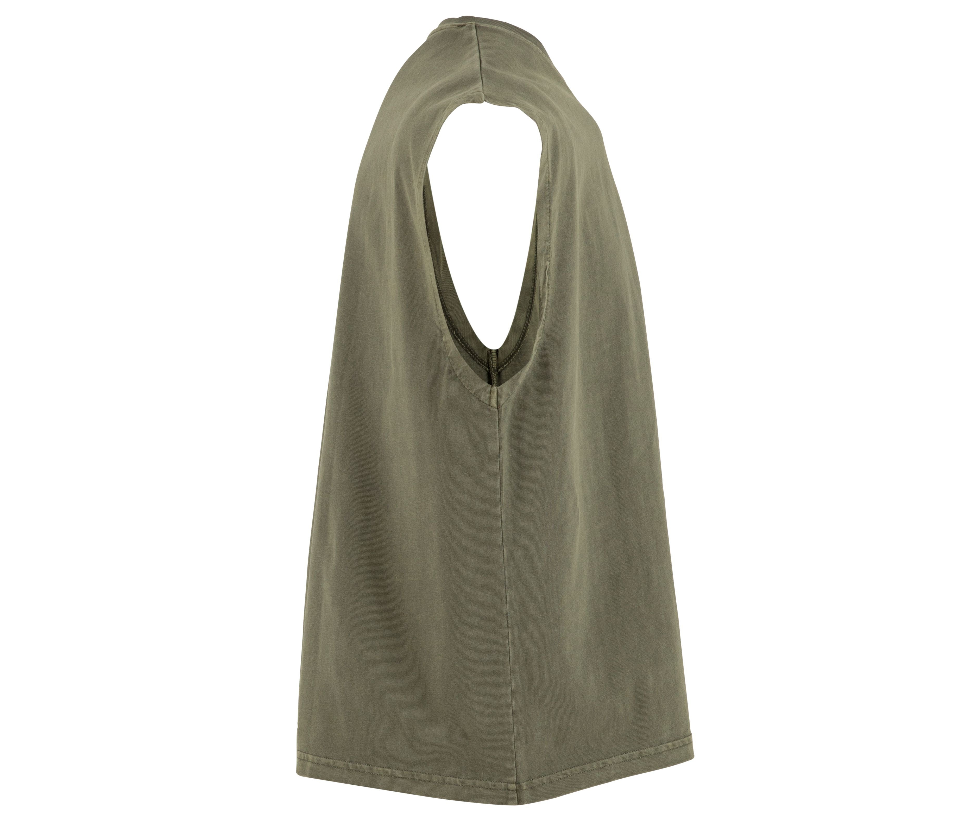 Tee-Shirt Sans Manche Vintage - Warm Khaki