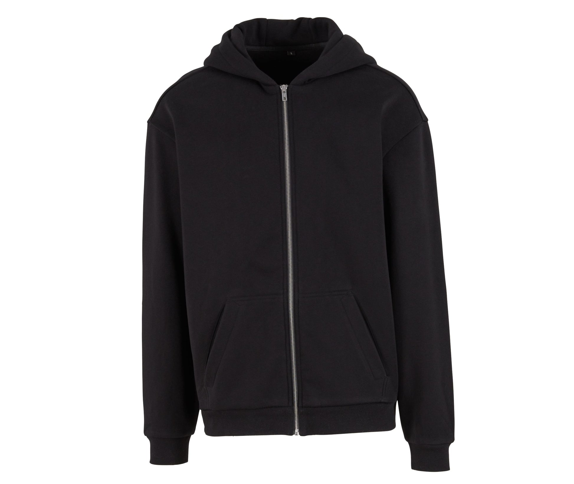 Sweat Capuche Zippé Ample - Black