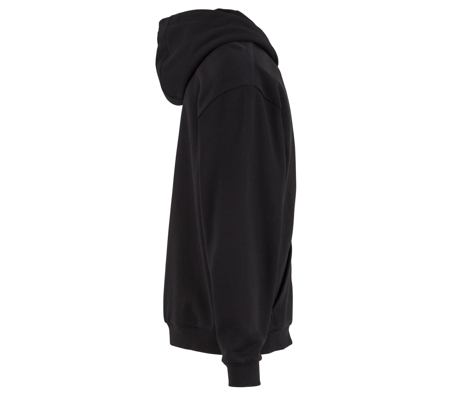 Sweat Capuche Zippé Ample - Black