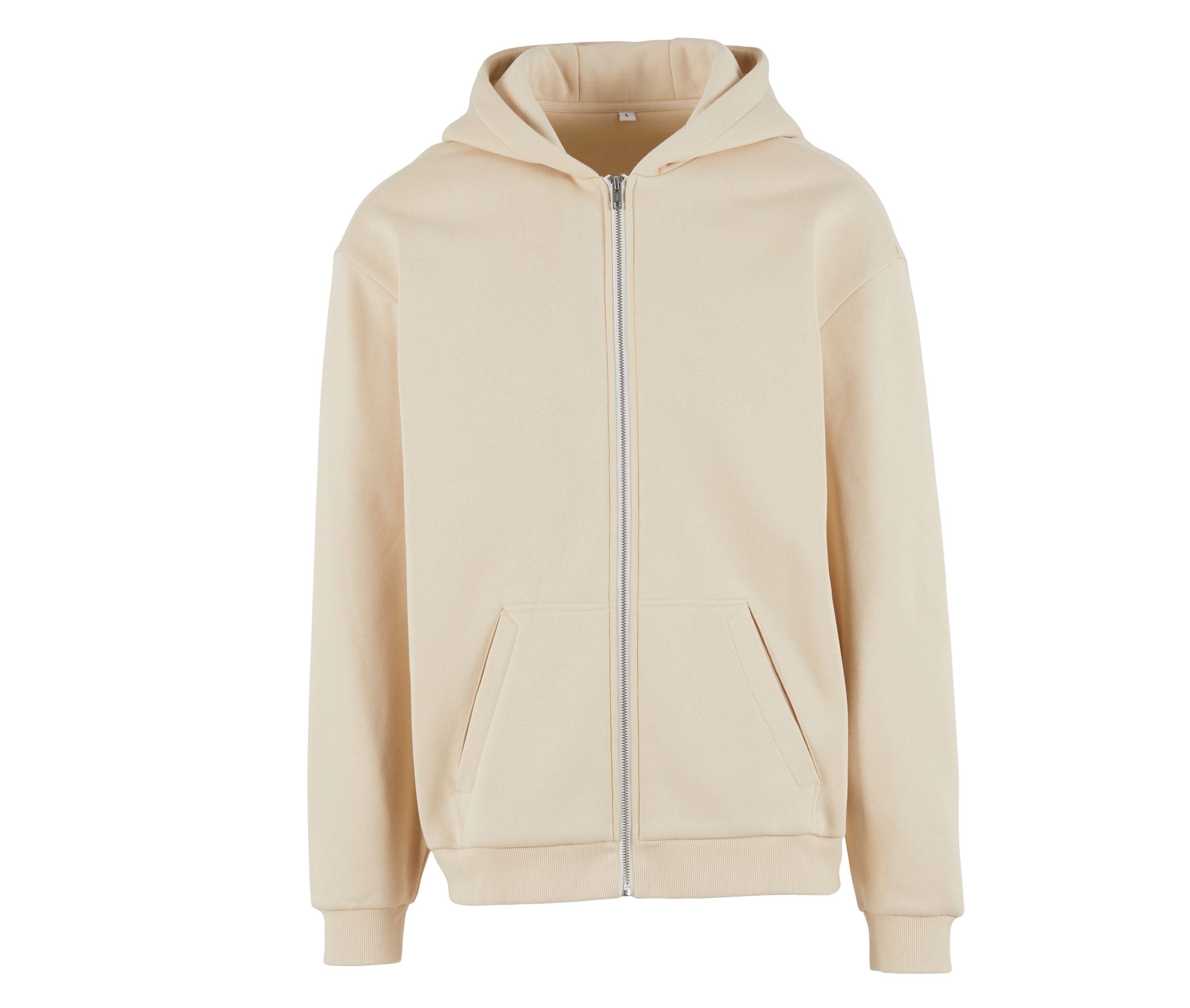 Sweat Capuche Zippé Ample - Sand