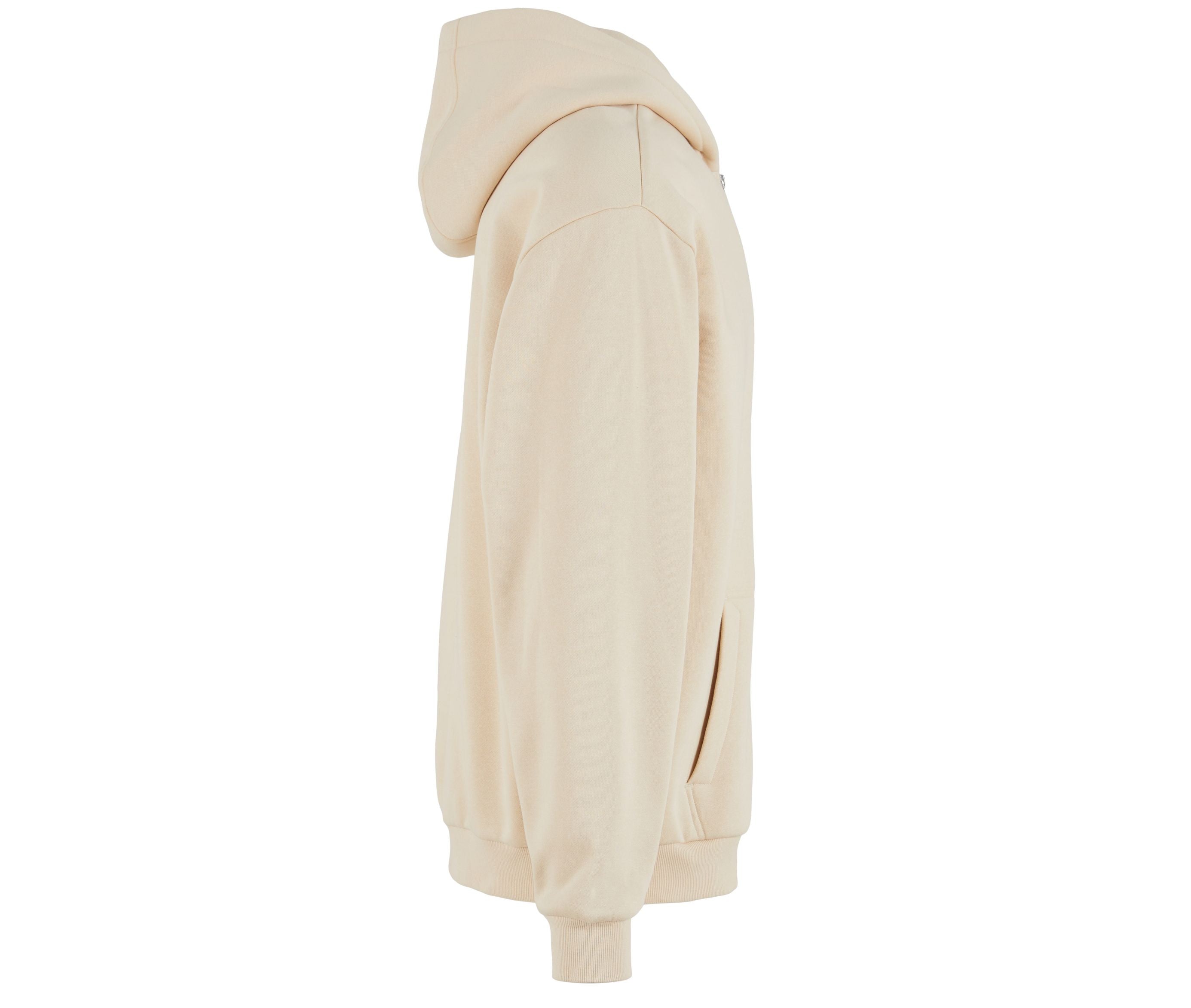 Sweat Capuche Zippé Ample - Sand